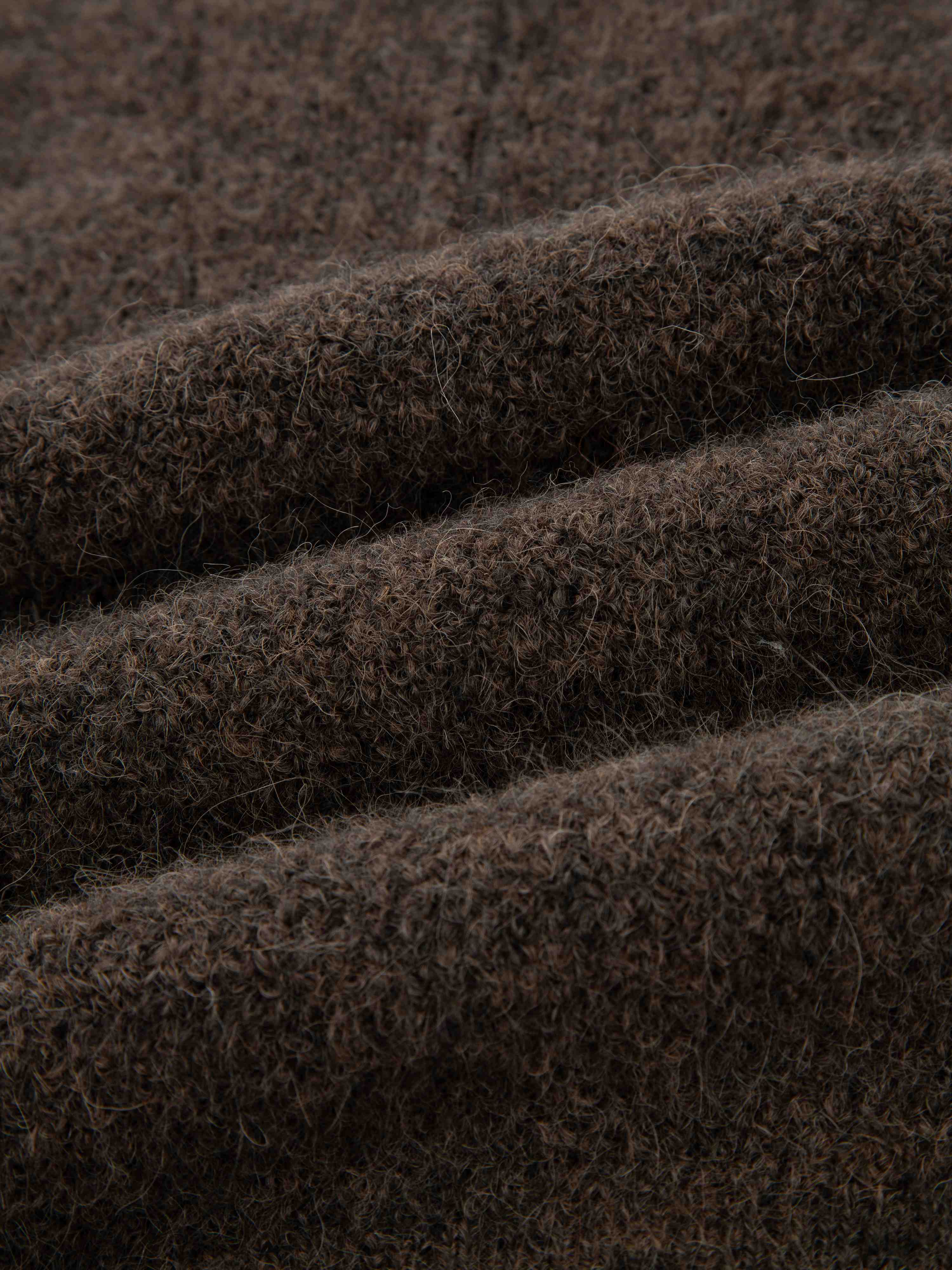 Loen Alpakka Strikkegenser Light Brown