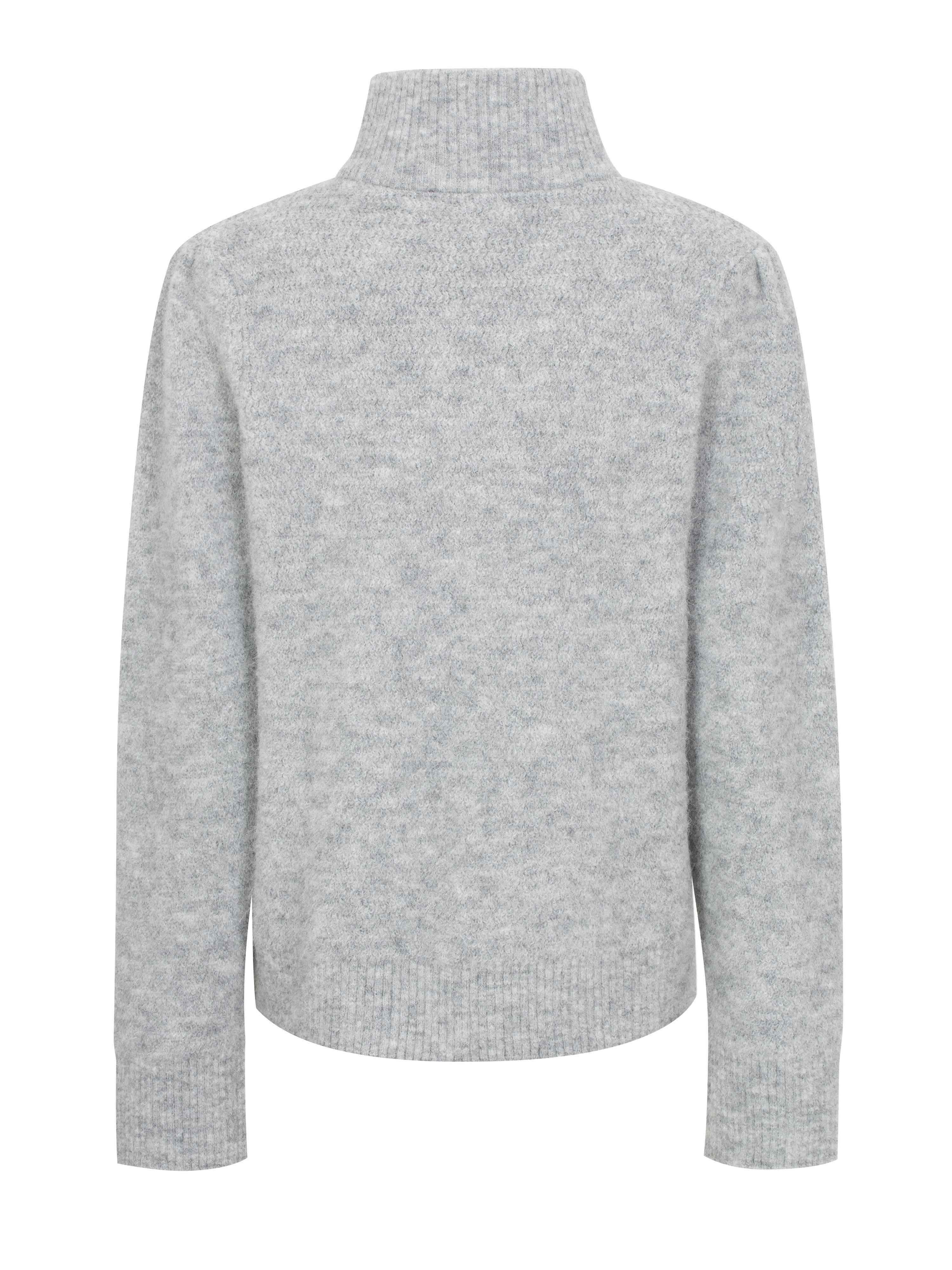 Loen Alpakka Strikkegenser Light Grey