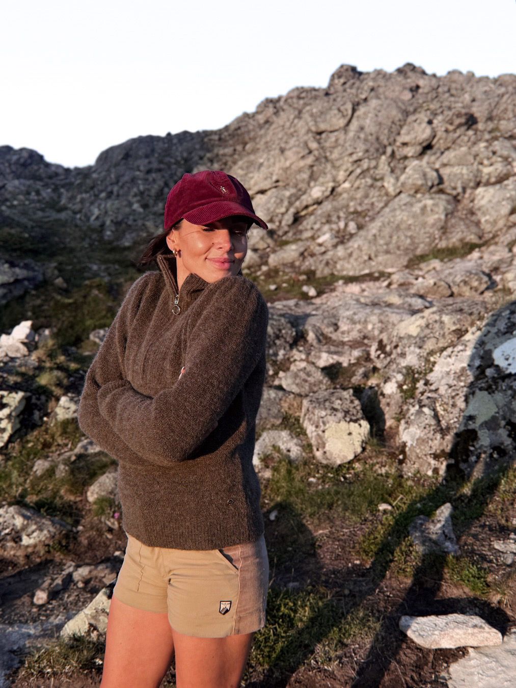 Loen Alpakka Strikkegenser Light Brown