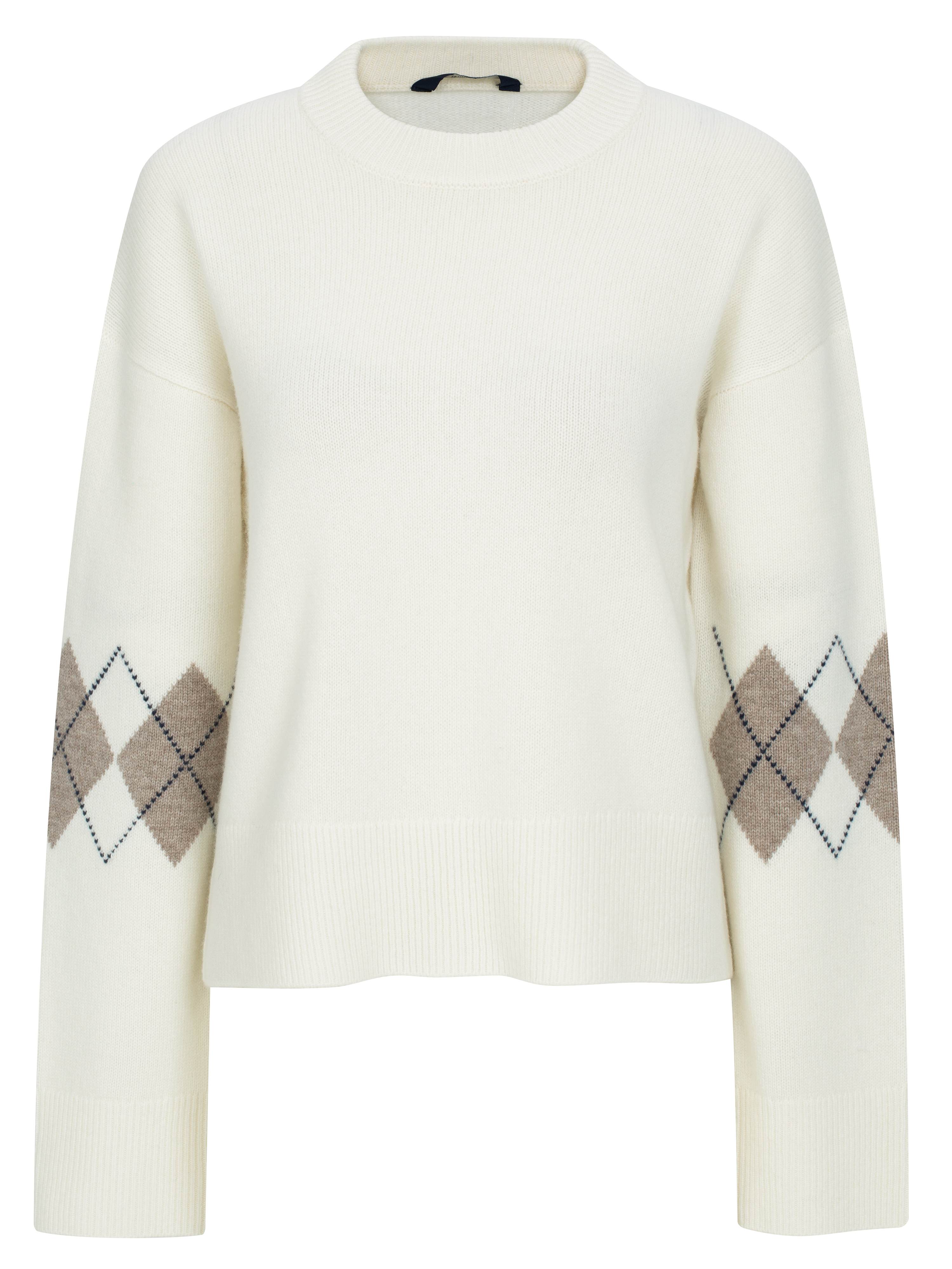 Midtoppen Strikkegenser  Snow White