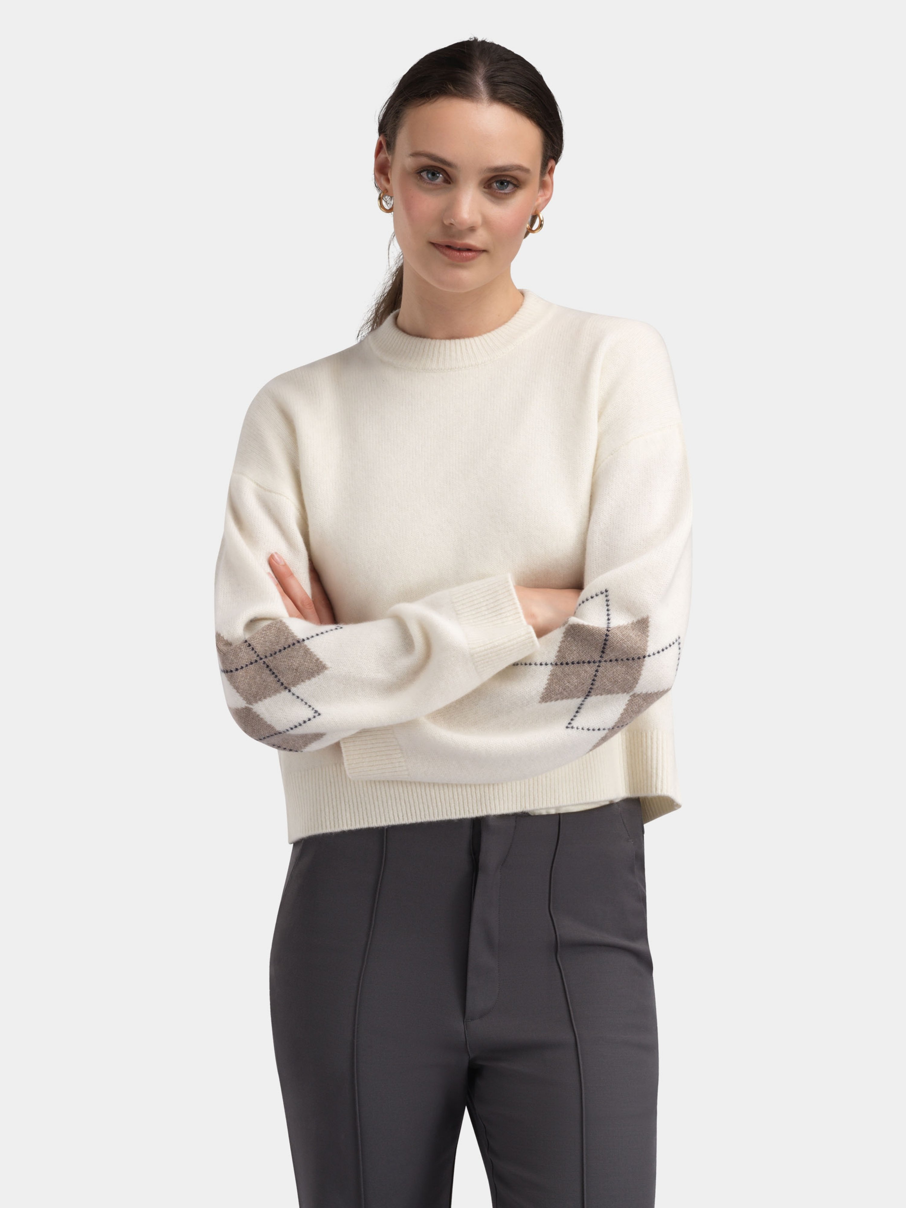 Midtoppen Strikkegenser  Snow White