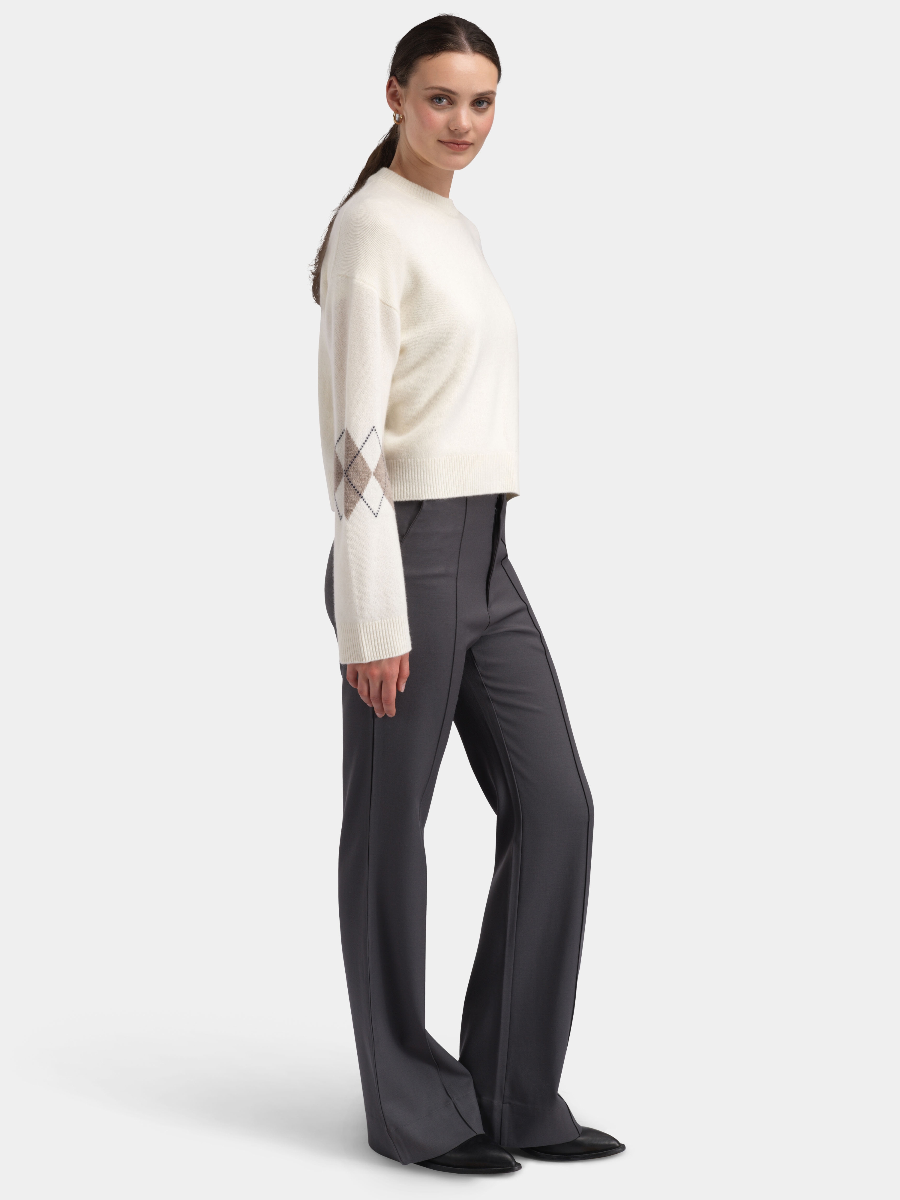 Midtoppen Strikkegenser  Snow White