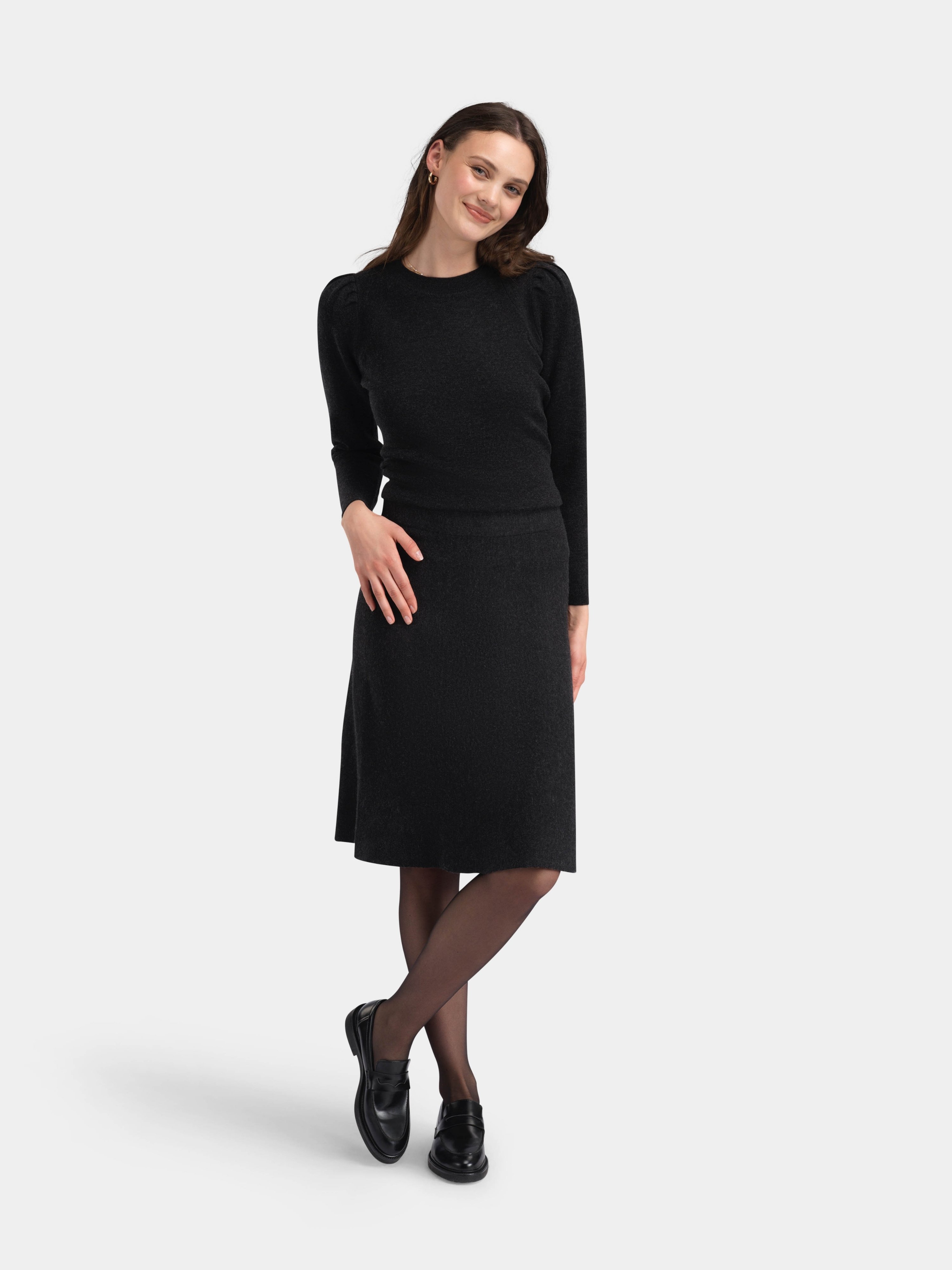 Ramsfjellet Ull Skjørt Charcoal Grey