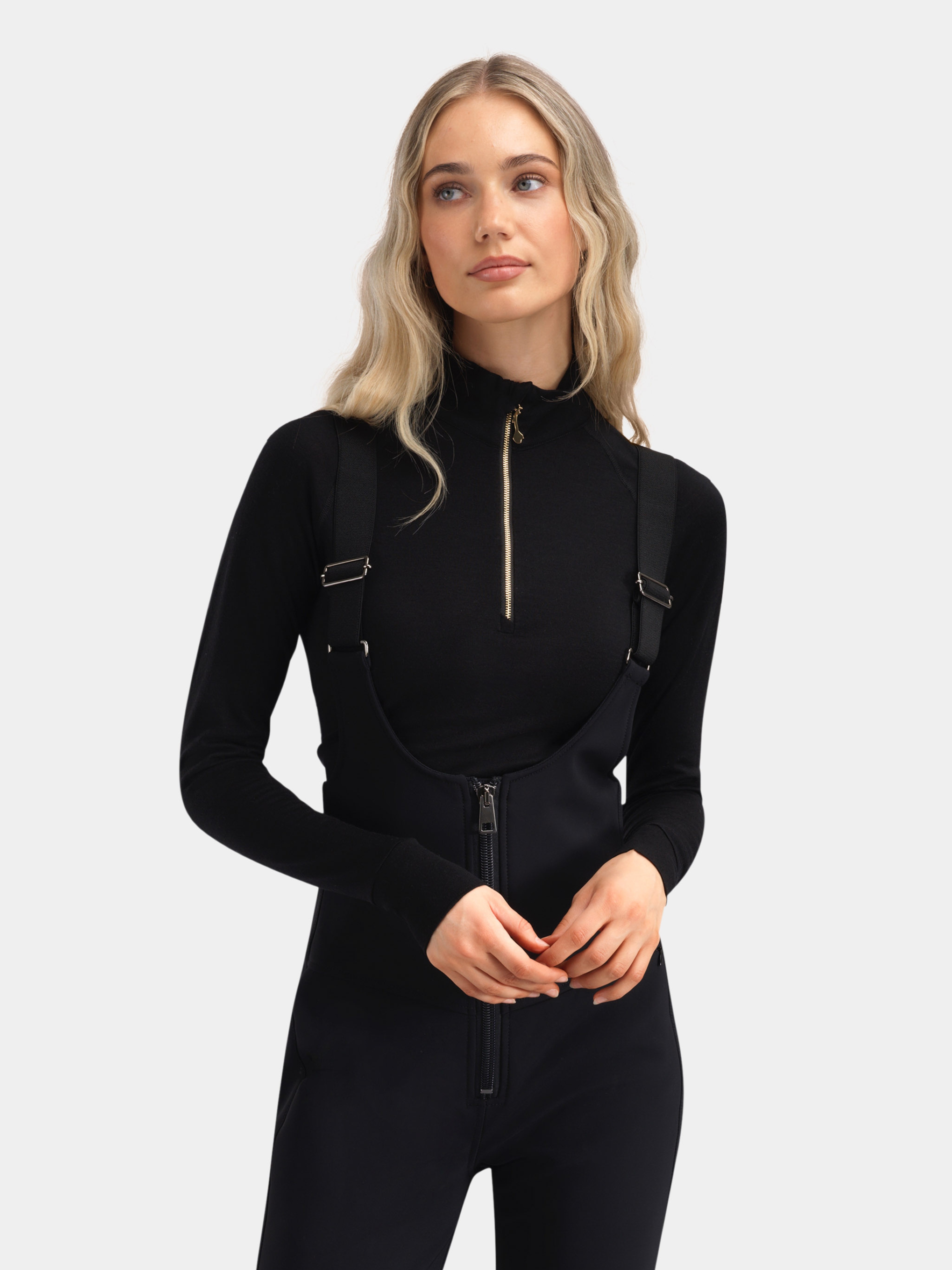 Rena Merino Half-zip Ulltrøye Black