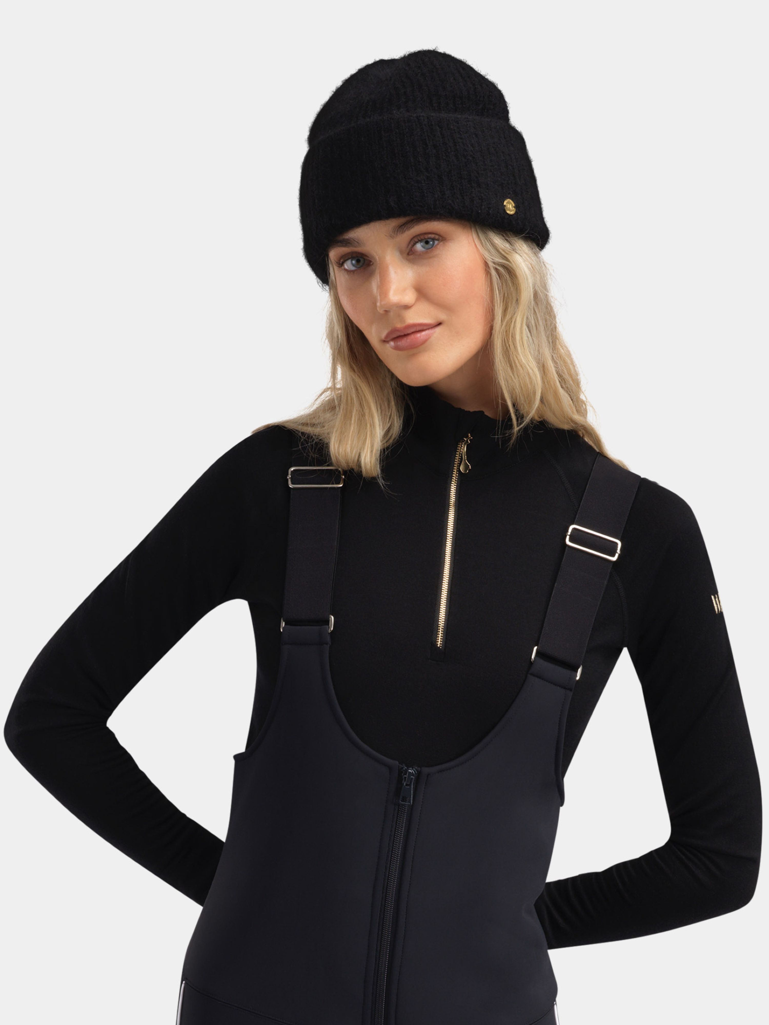 Rena Merino Half-zip Ulltrøye Black