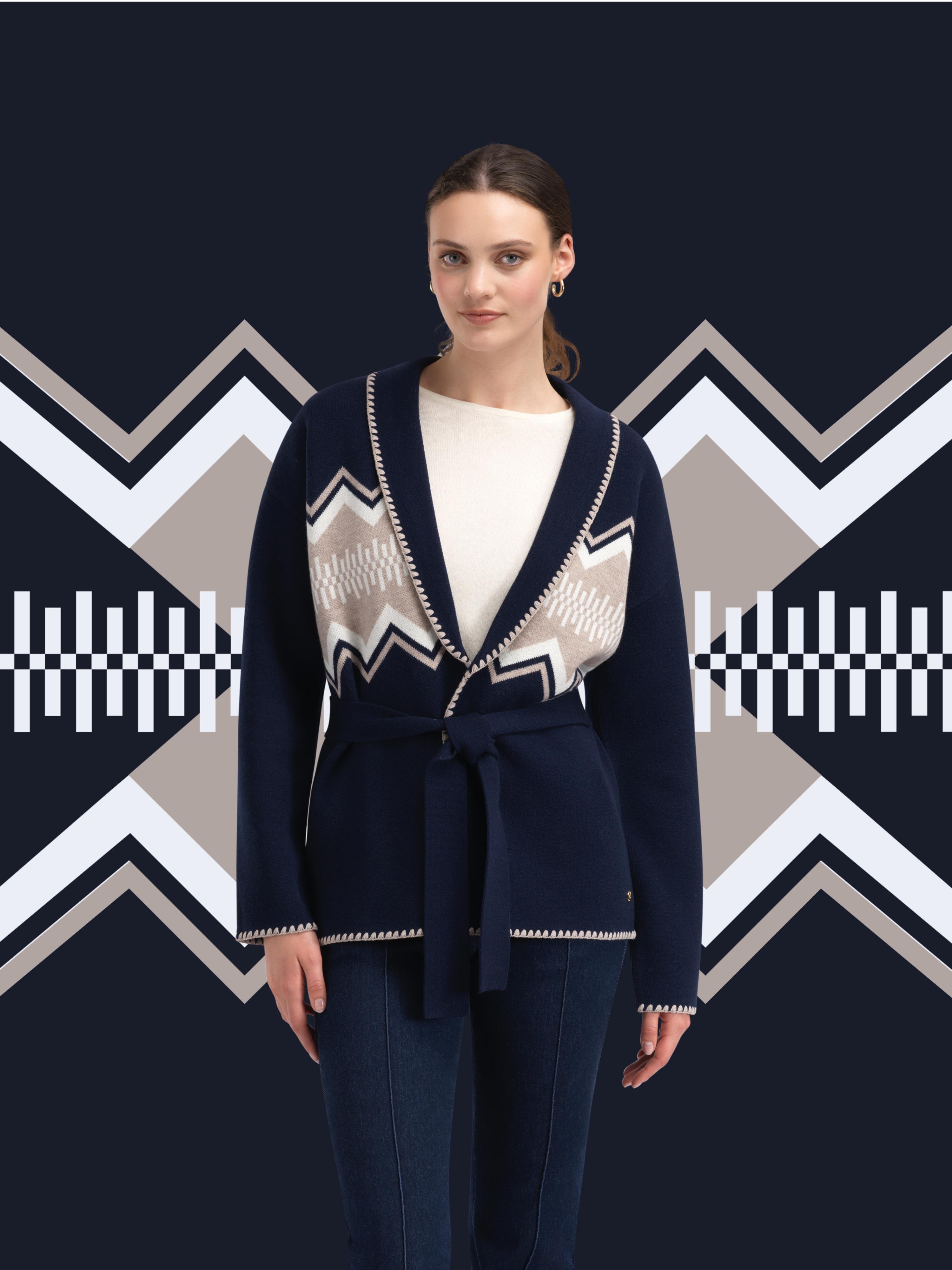 Rondslottet Cardigan Blue Ink