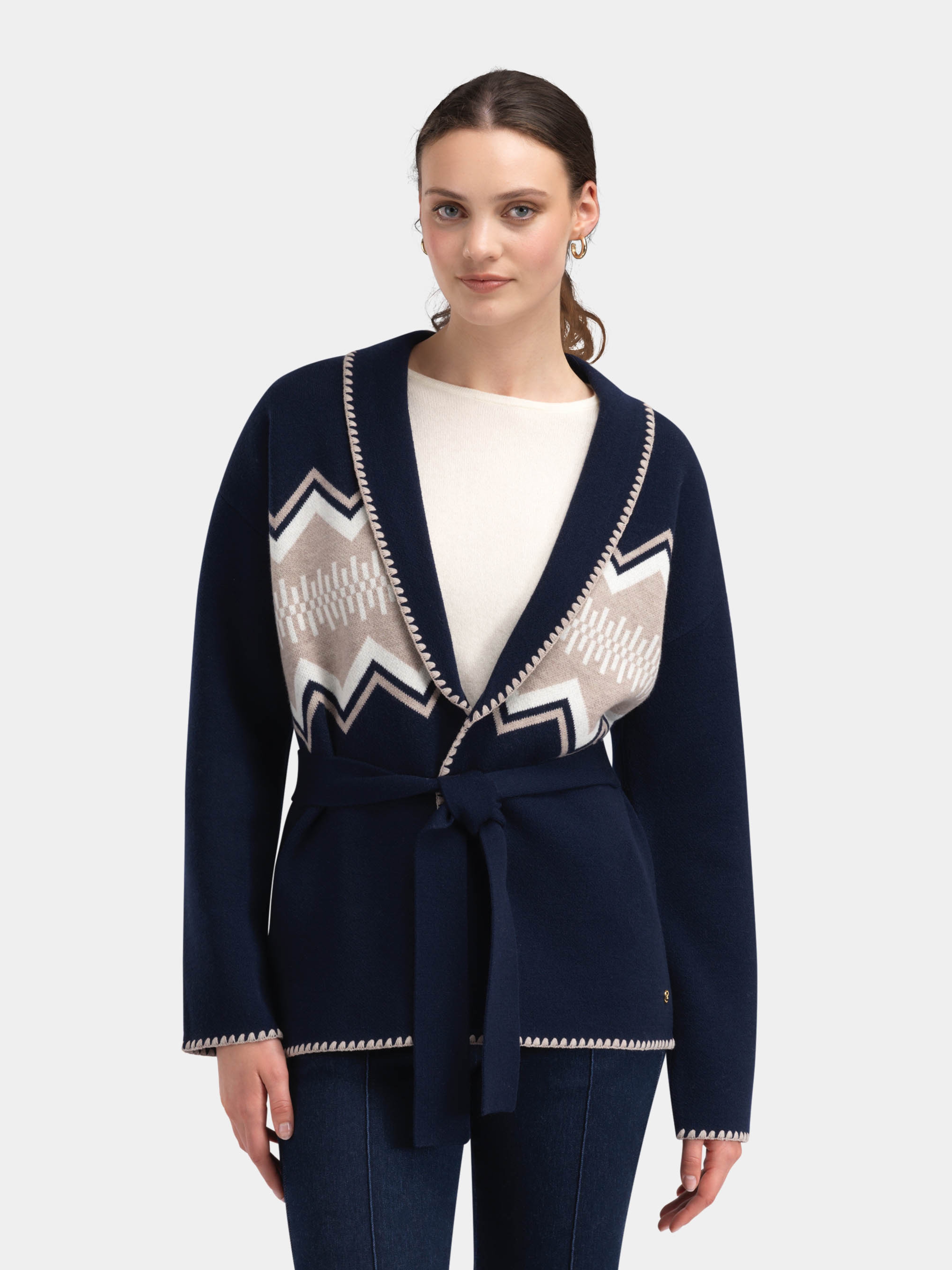 Rondslottet Cardigan Blue Ink