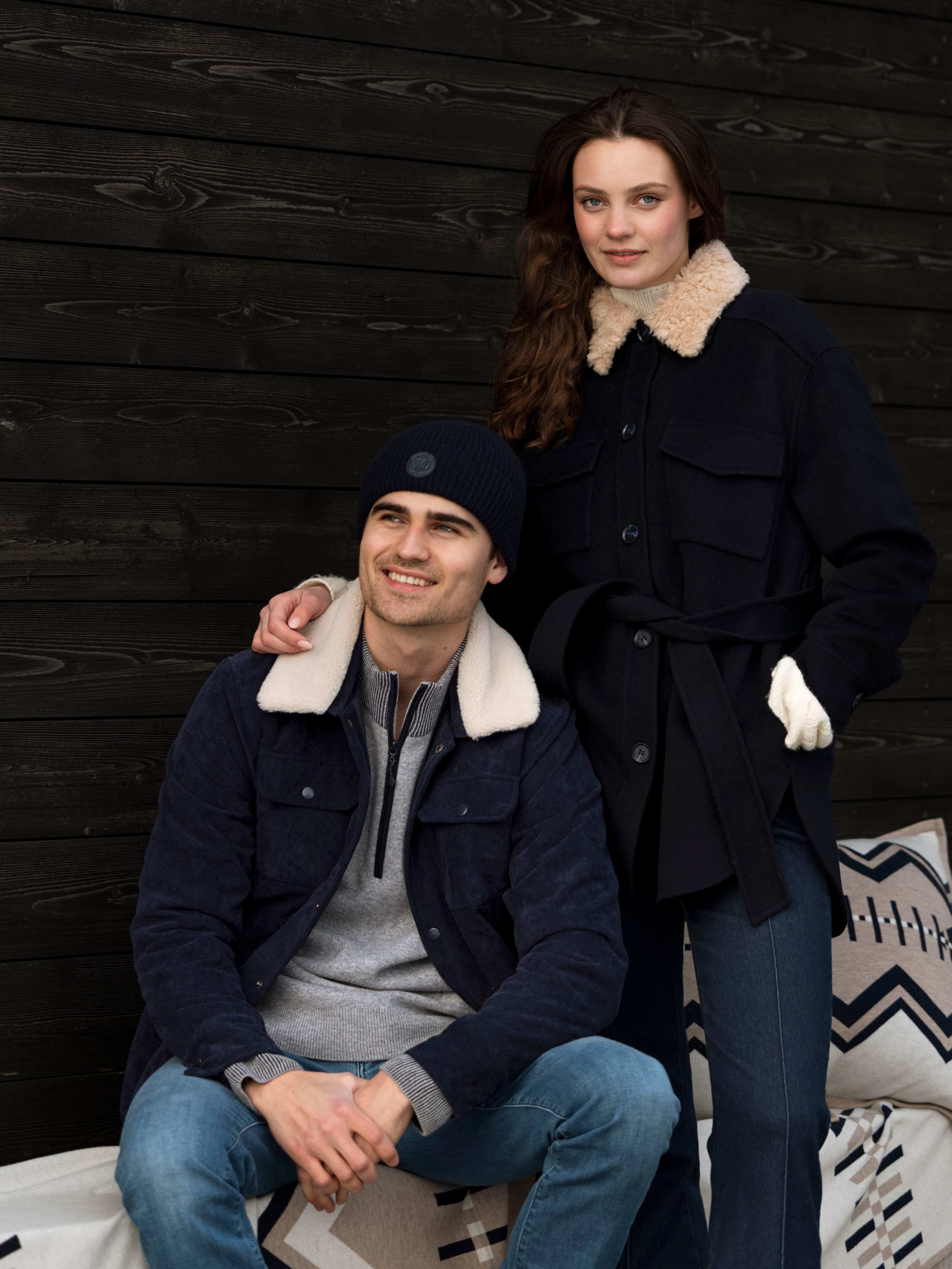 Skålatårnet Ullkåpe Dark Blue