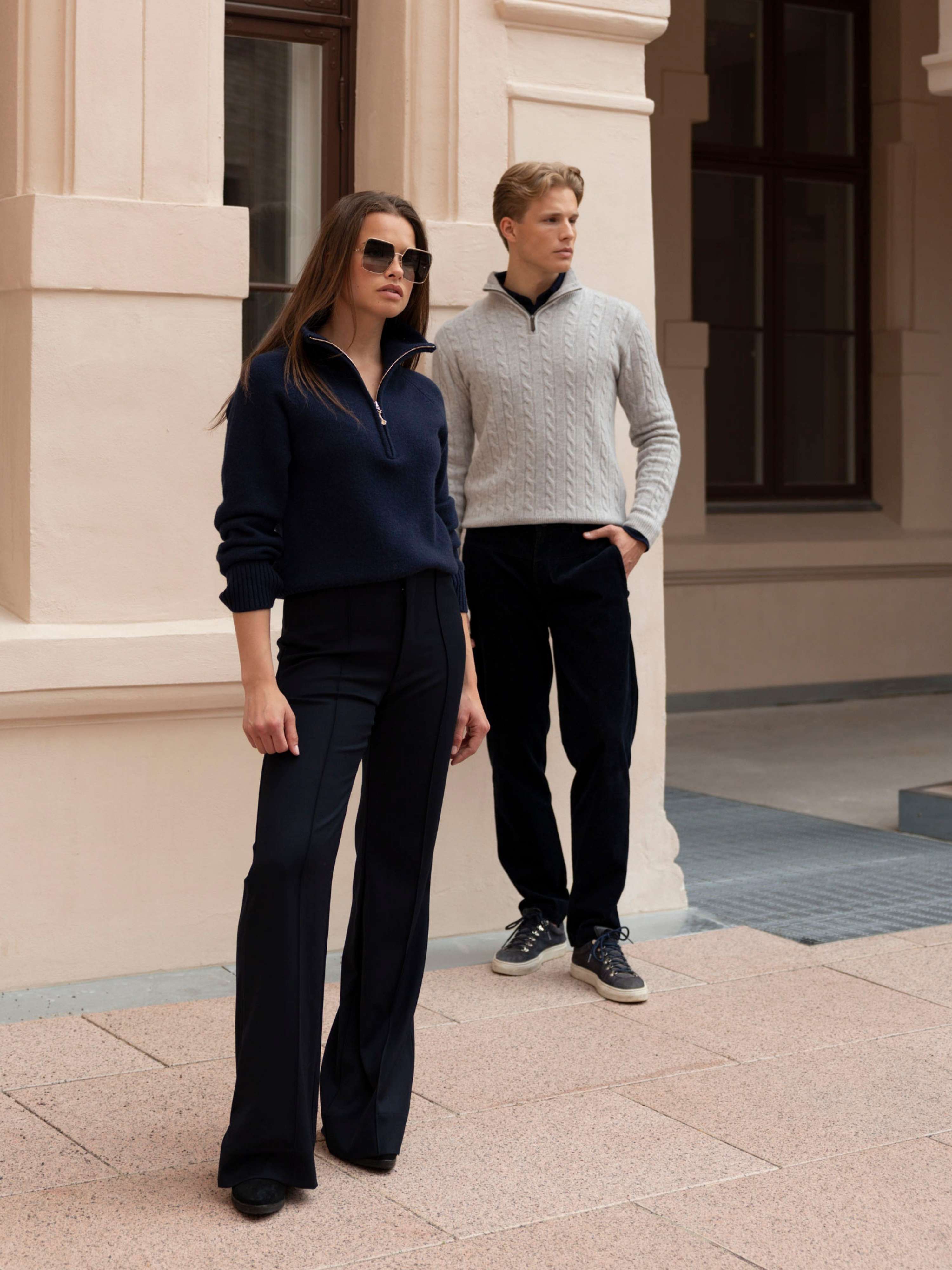 Snøheim Strikkegenser  Dark Blue