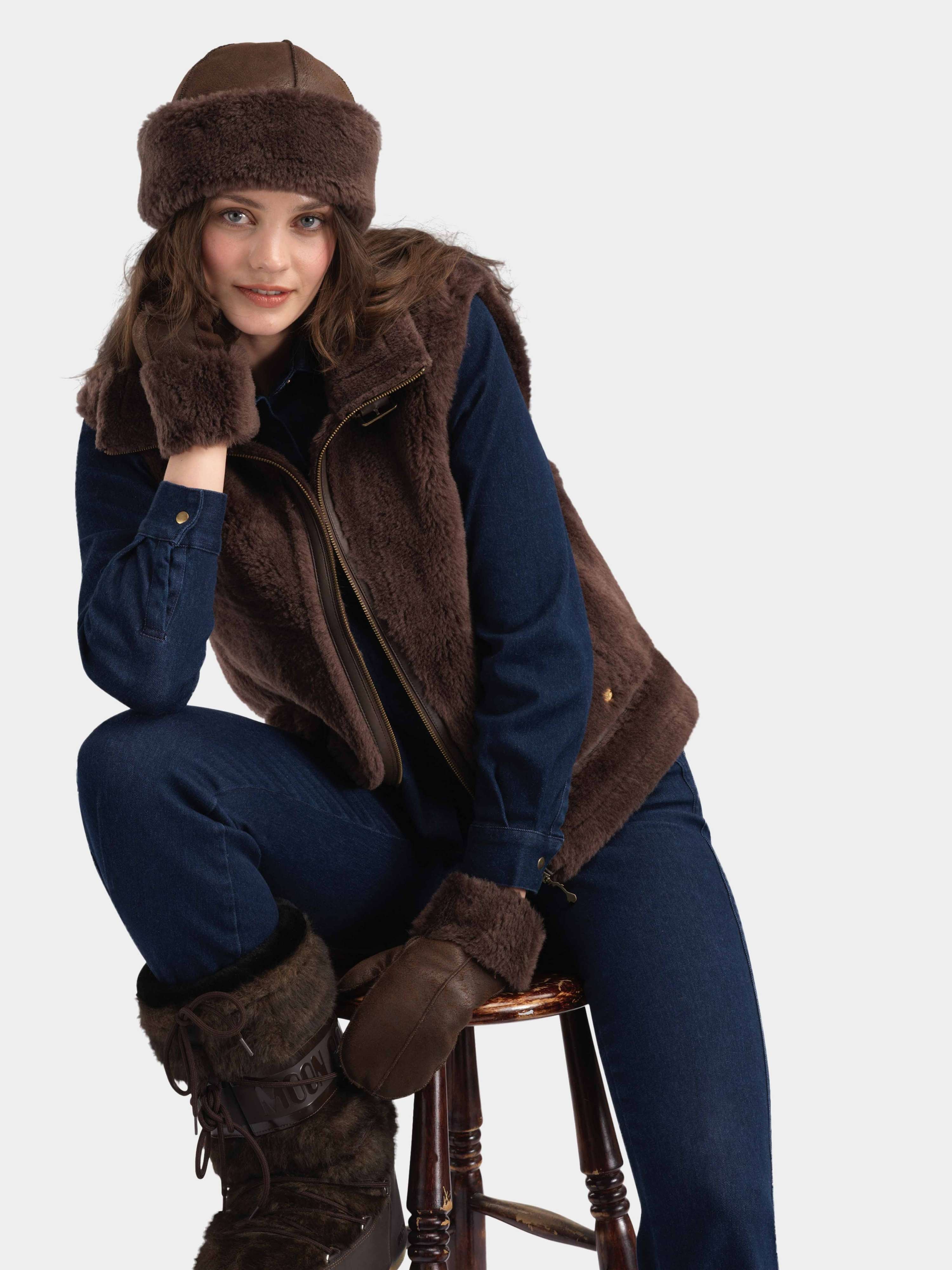 Solveggen Lammeull Lue  Mocca