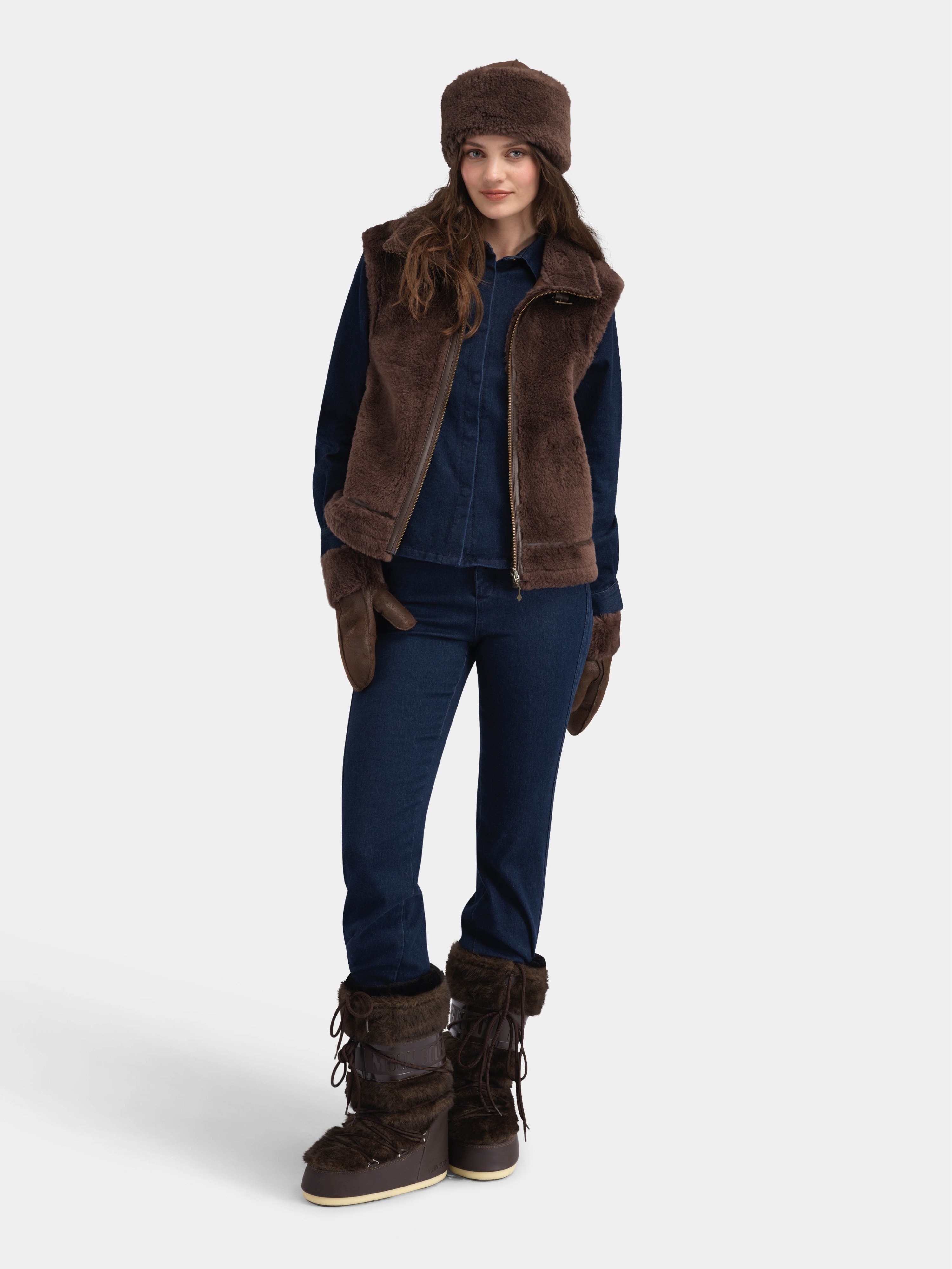 Solveggen Lammeull Lue  Mocca