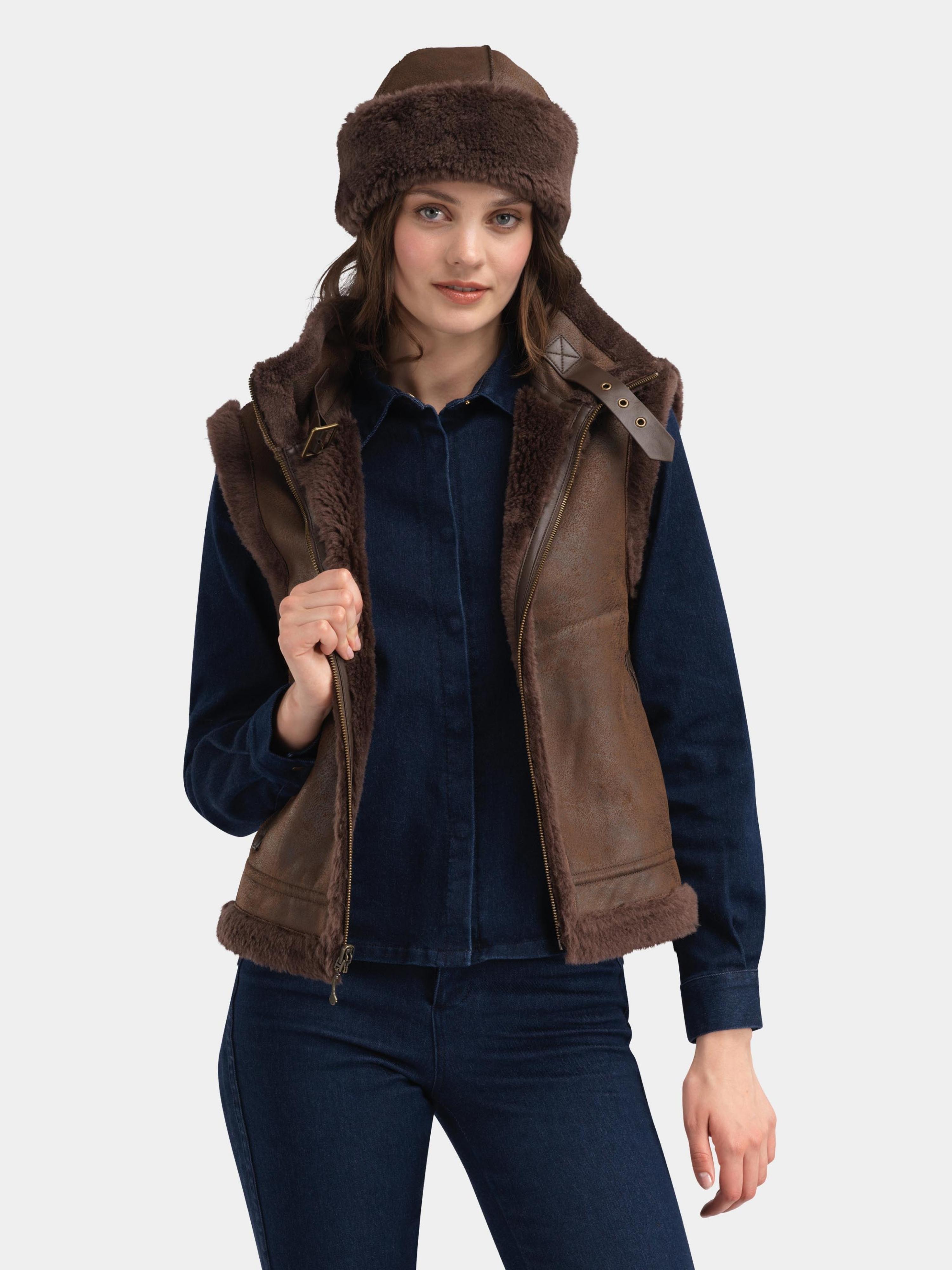 Solveggen Lammeull Vest Mocca