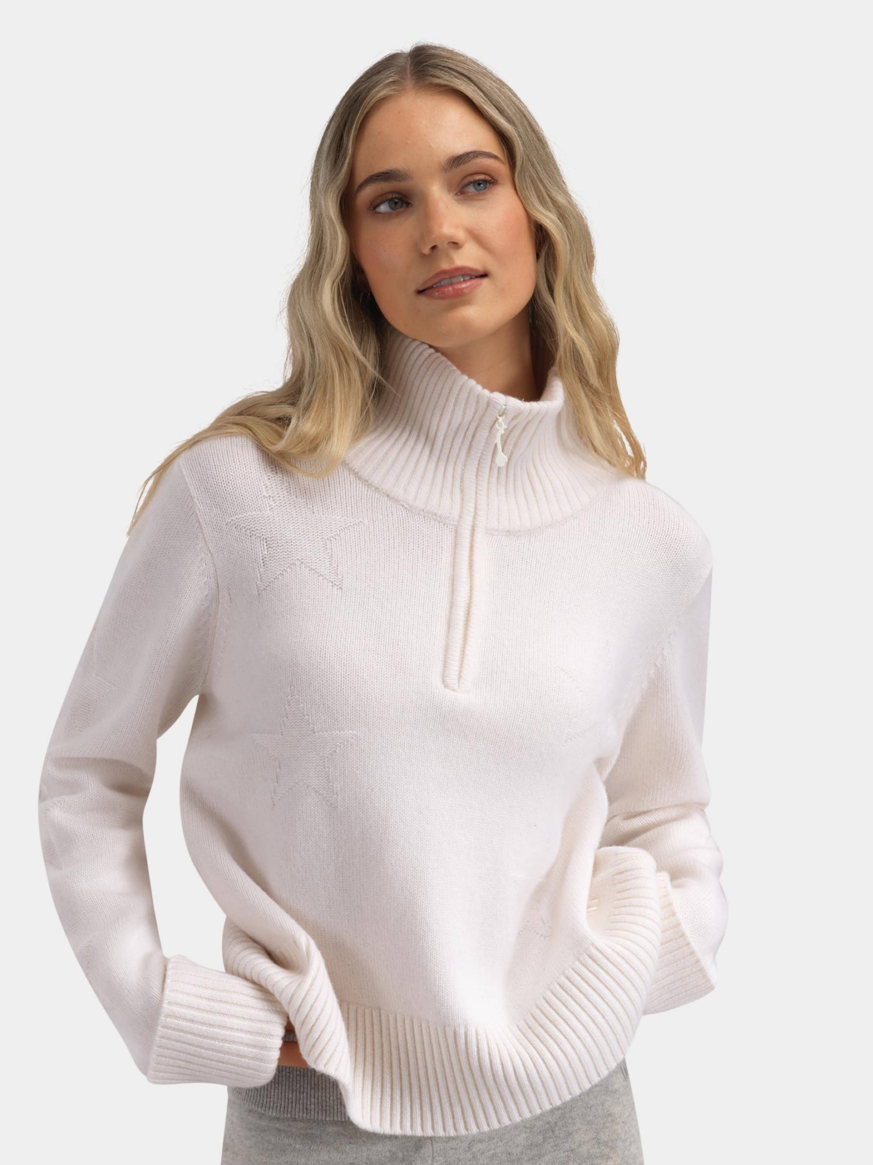 Sørtoppen Kashmir Half-zip genser  Snow White