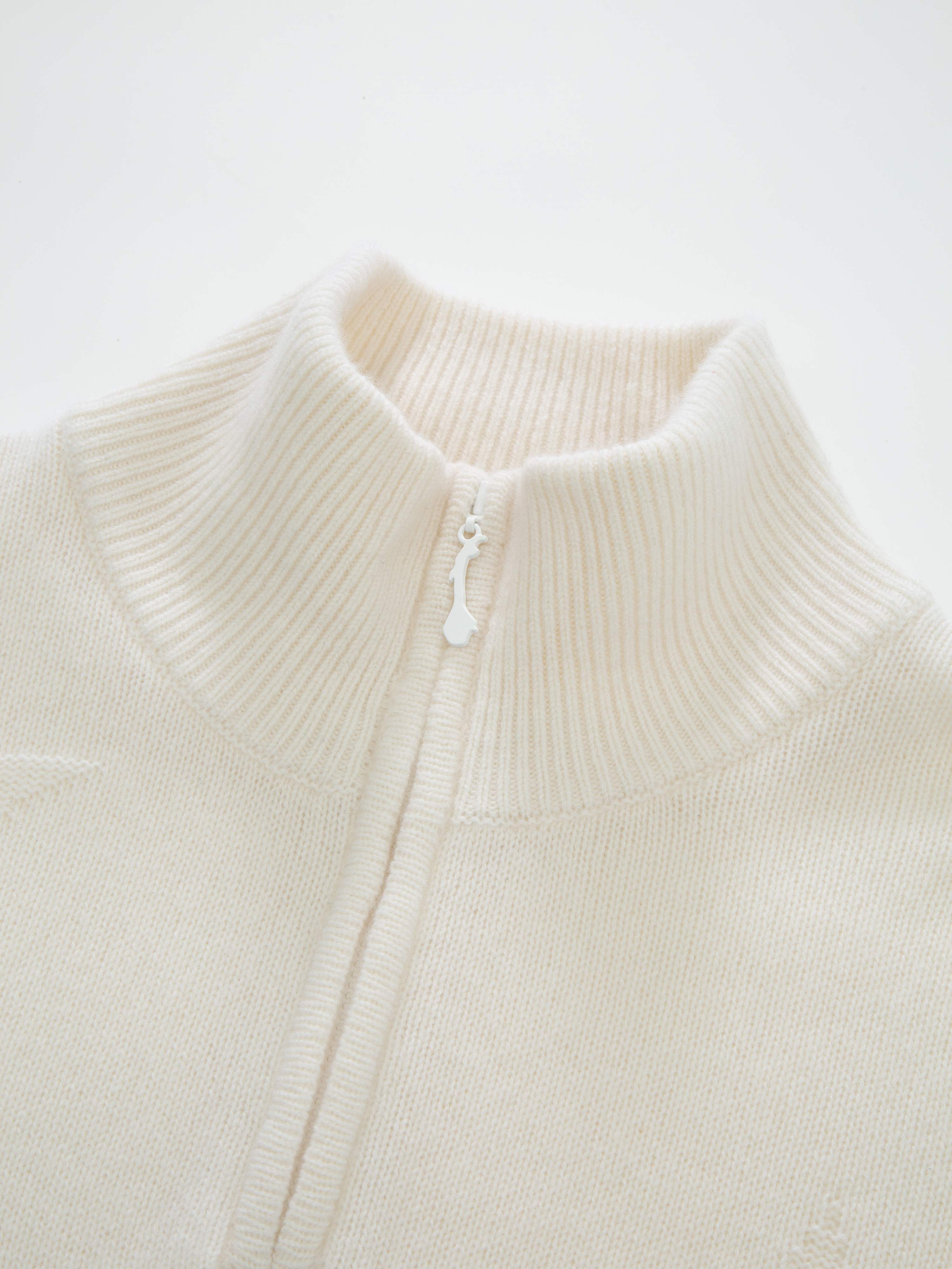 Sørtoppen Kashmir Half-zip genser  Snow White