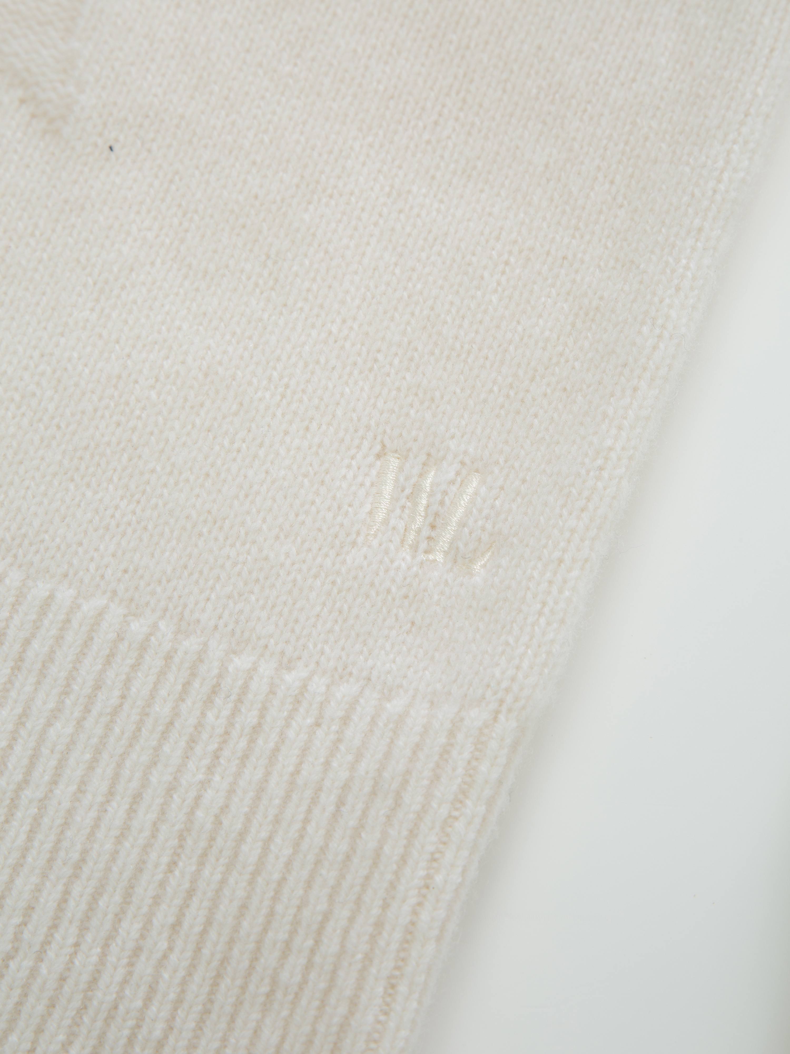 Sørtoppen Kashmir Half-zip genser  Snow White