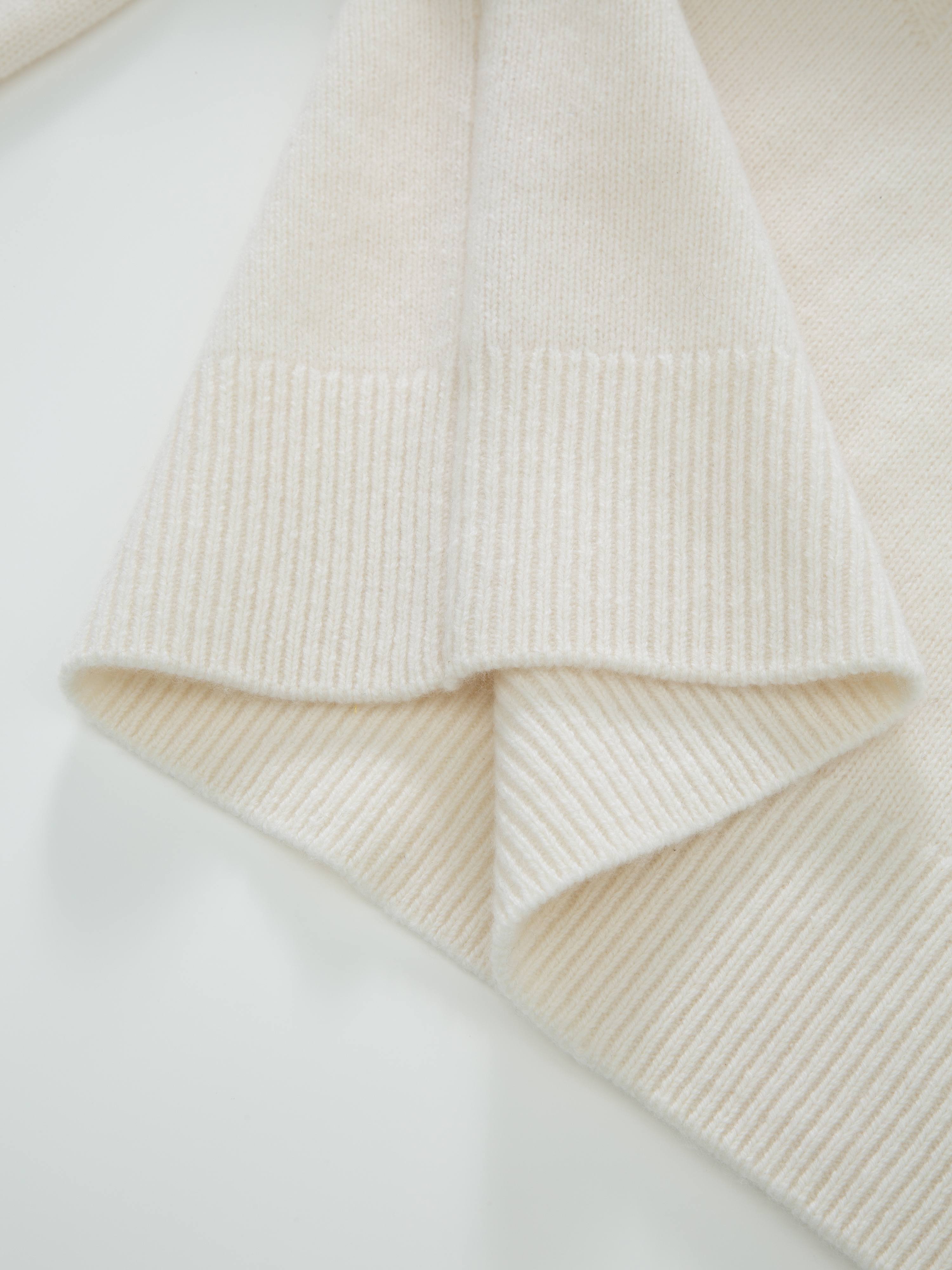 Sørtoppen Kashmir Half-zip genser  Snow White