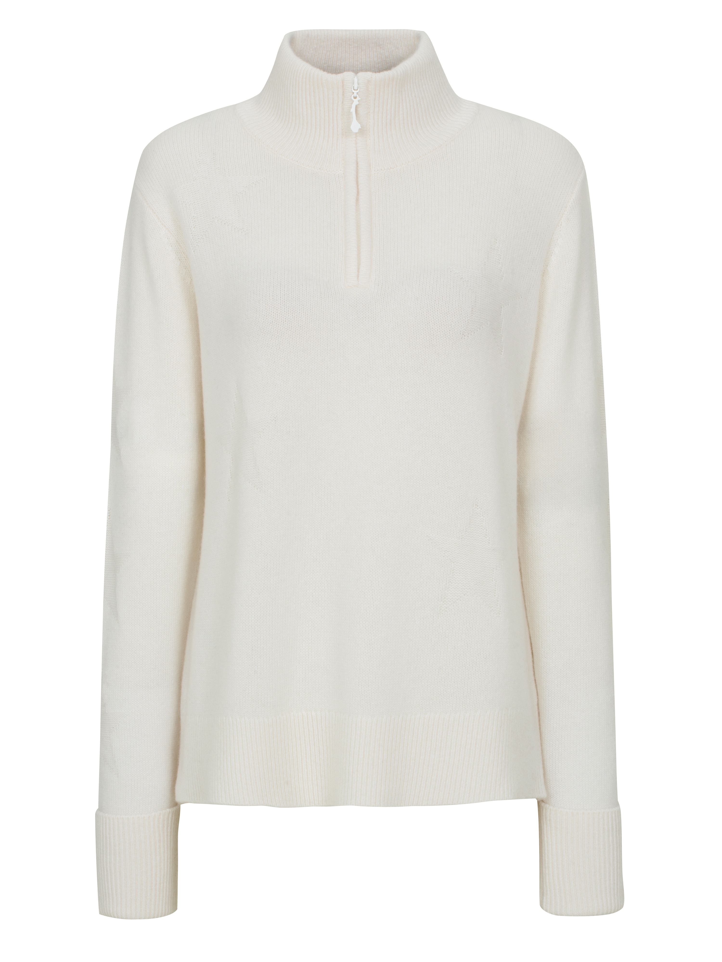 Sørtoppen Kashmir Half-zip genser  Snow White