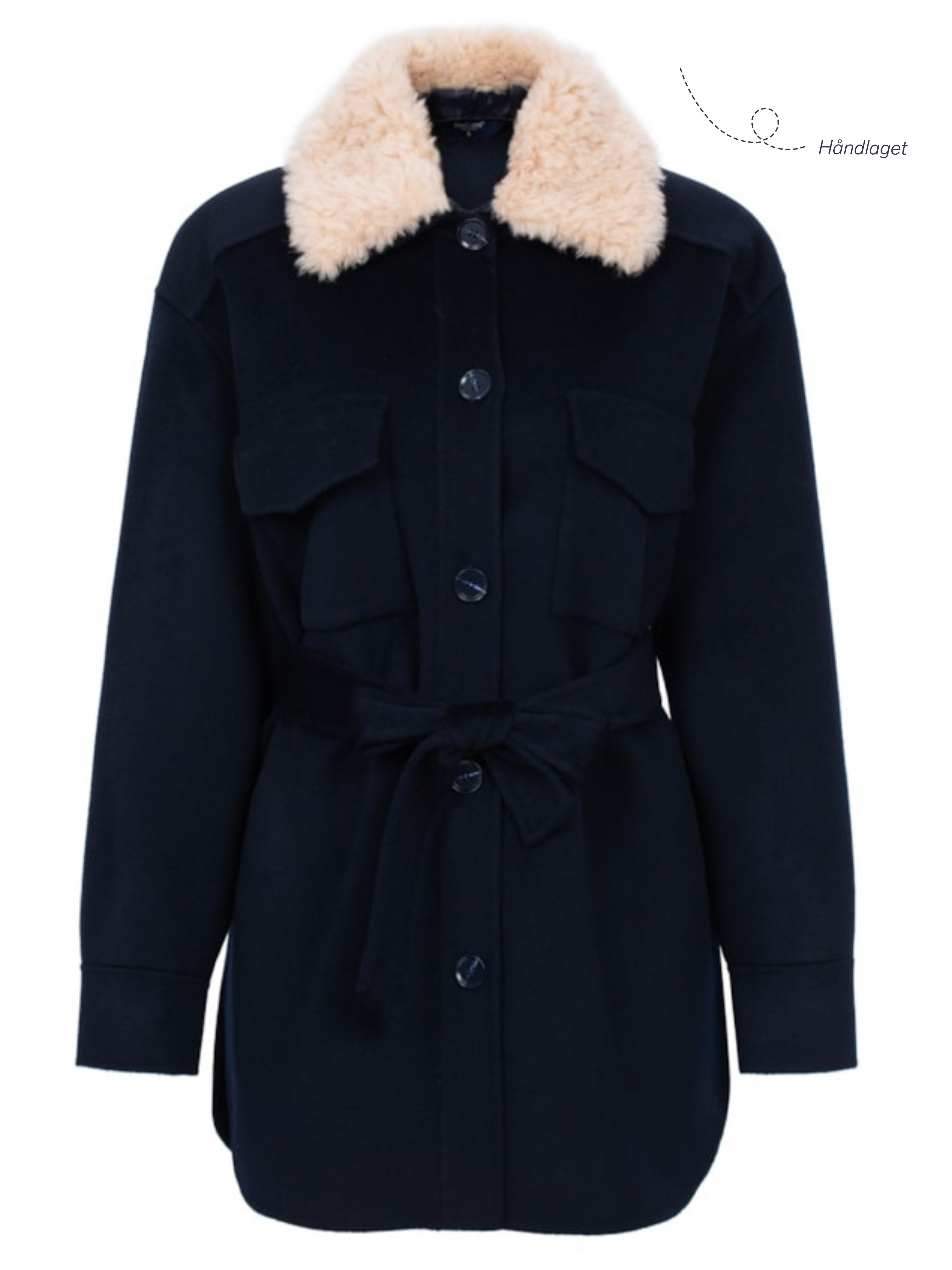 Skålatårnet Ullkåpe Dark Blue