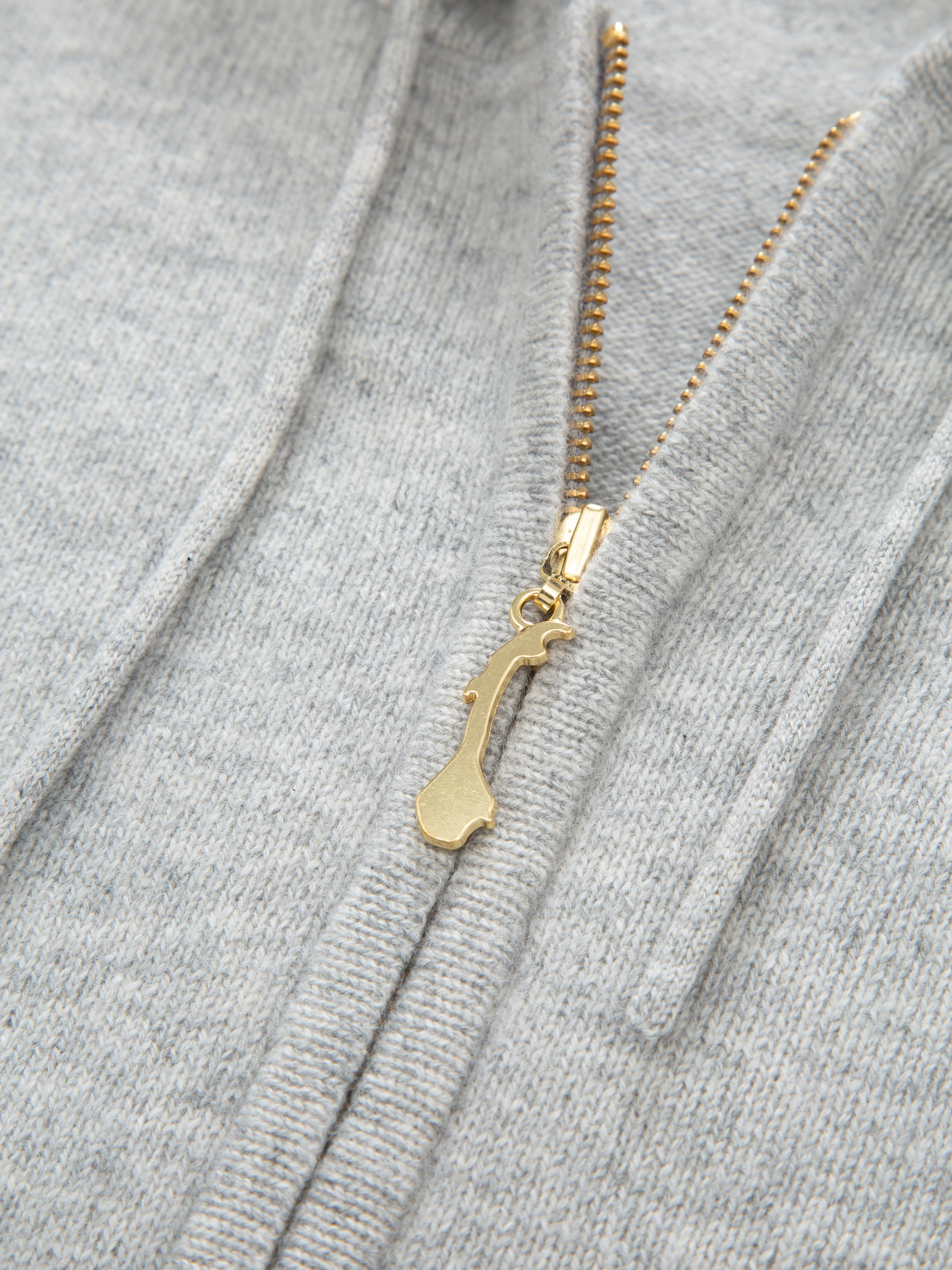 Stortoppen Kashmir Hettejakke Grey Melange