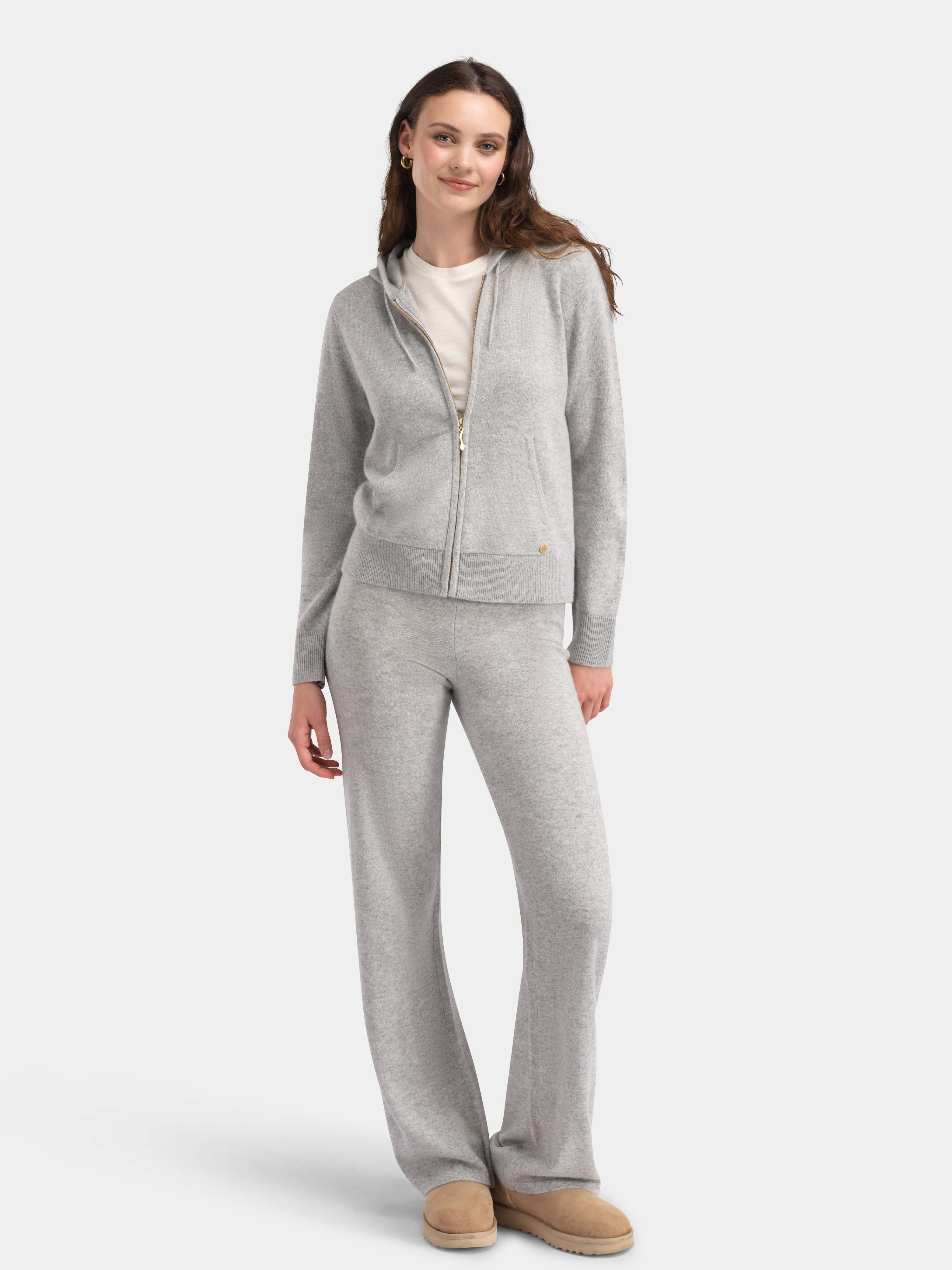 Stortoppen Kashmirbukse - Long Grey Melange