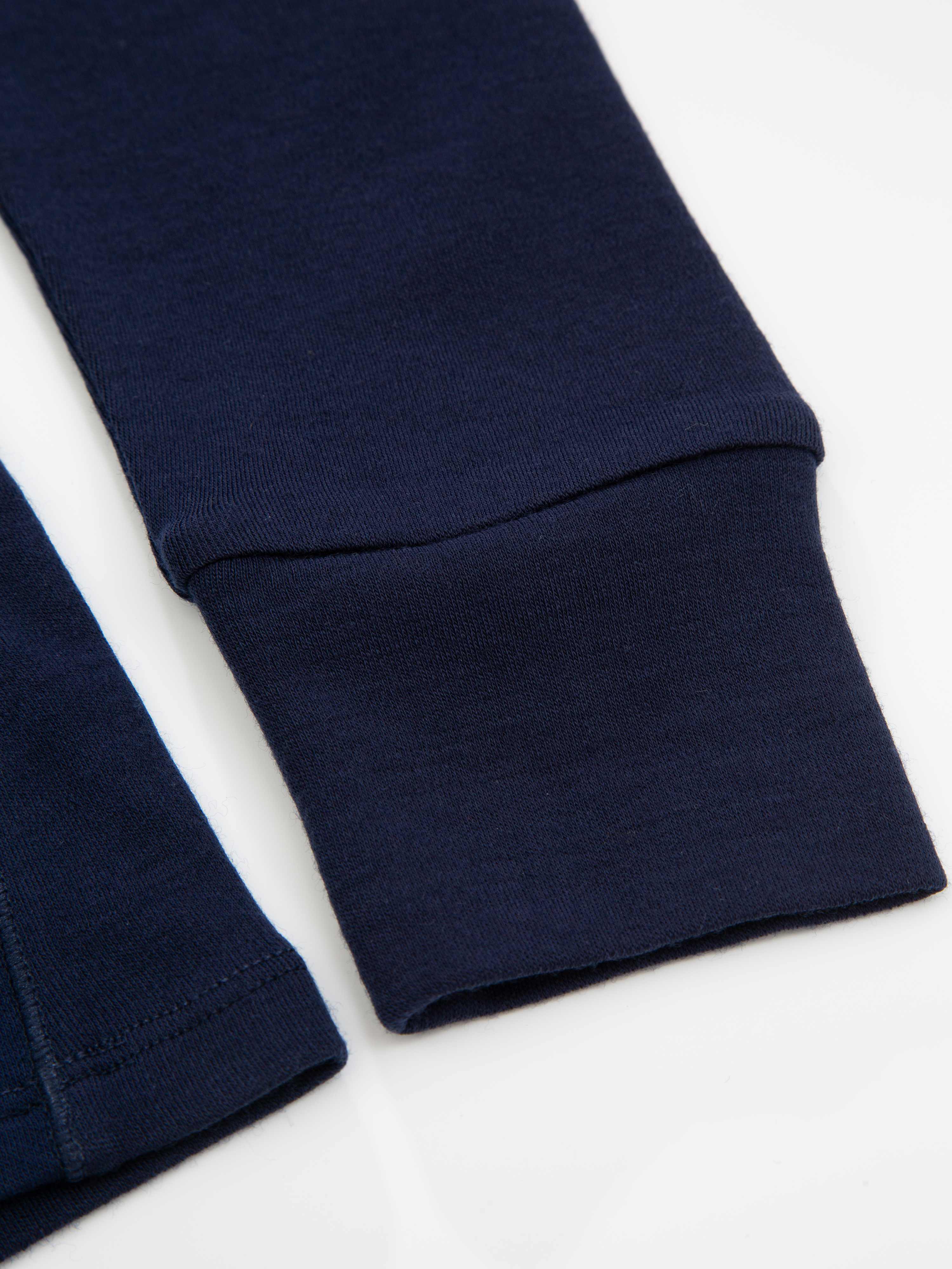 Vegglifjell Half-Zip Ulltrøye Blue Ink / Snow White