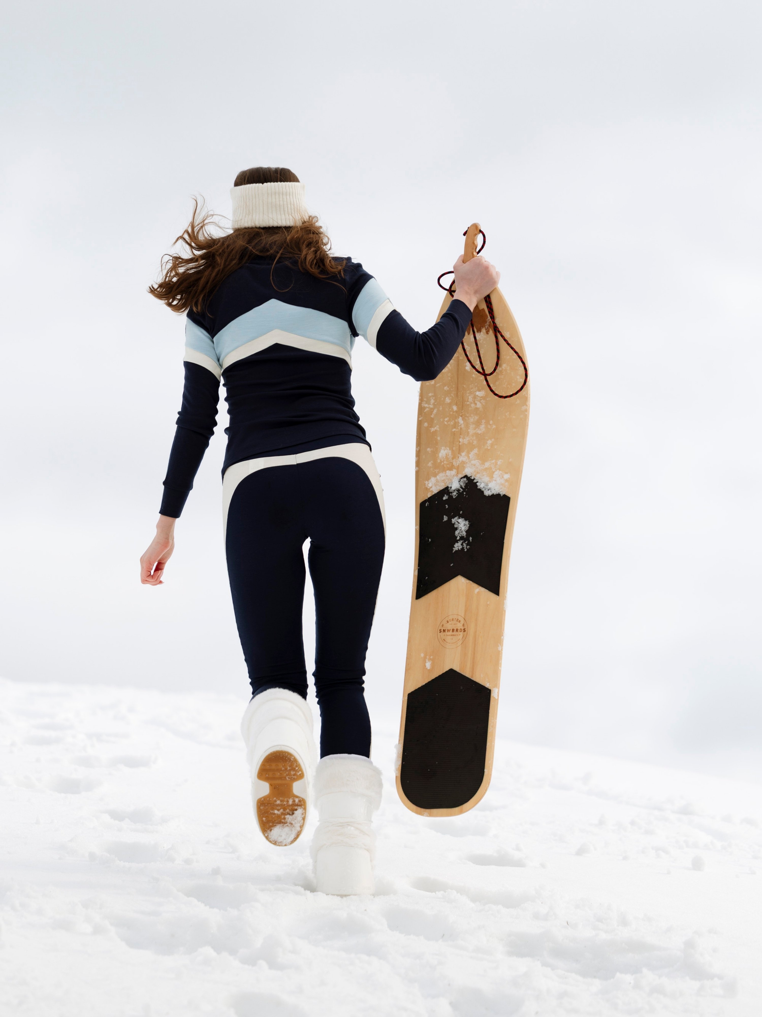 Vegglifjell Half-Zip Ulltrøye Blue Ink / Snow White