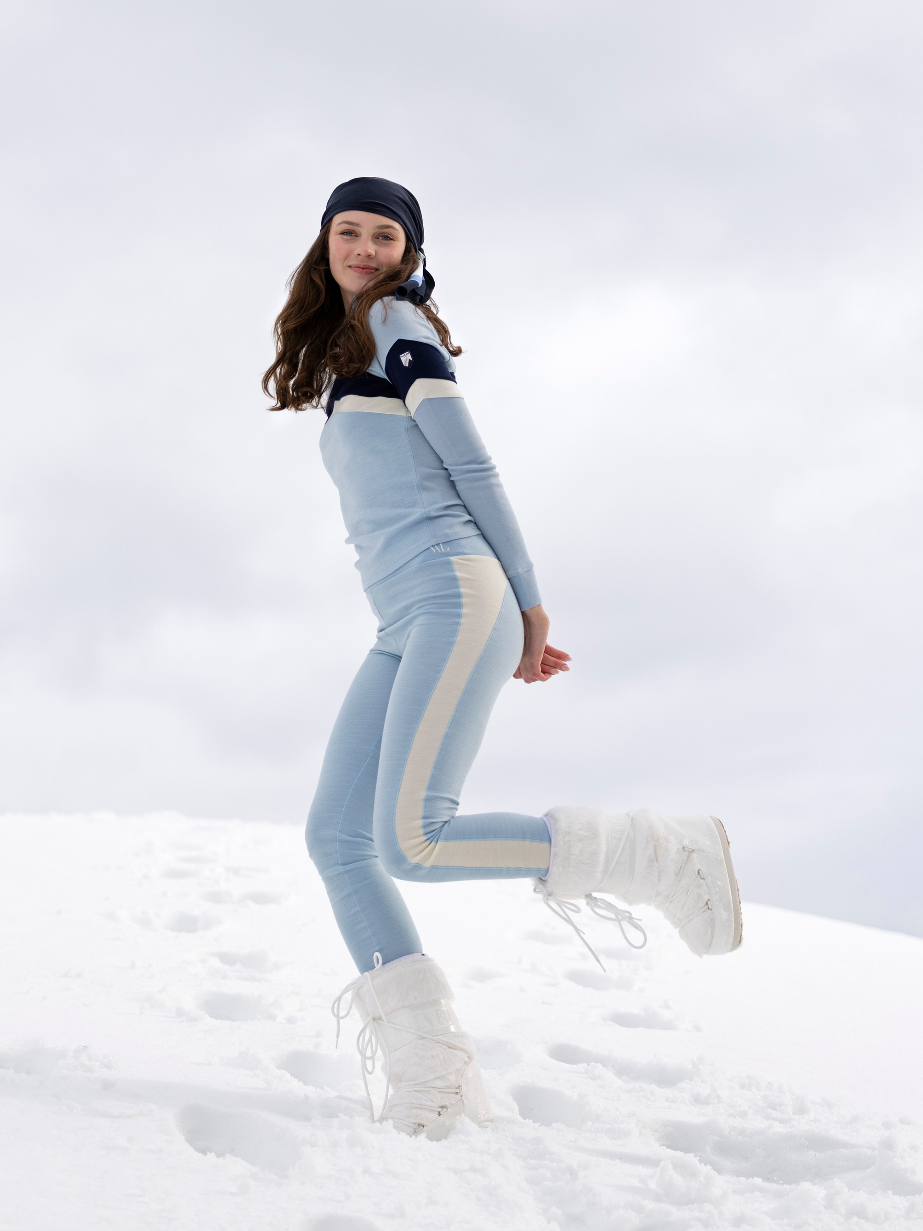 Vegglifjell Half-Zip Ulltrøye Light Sky