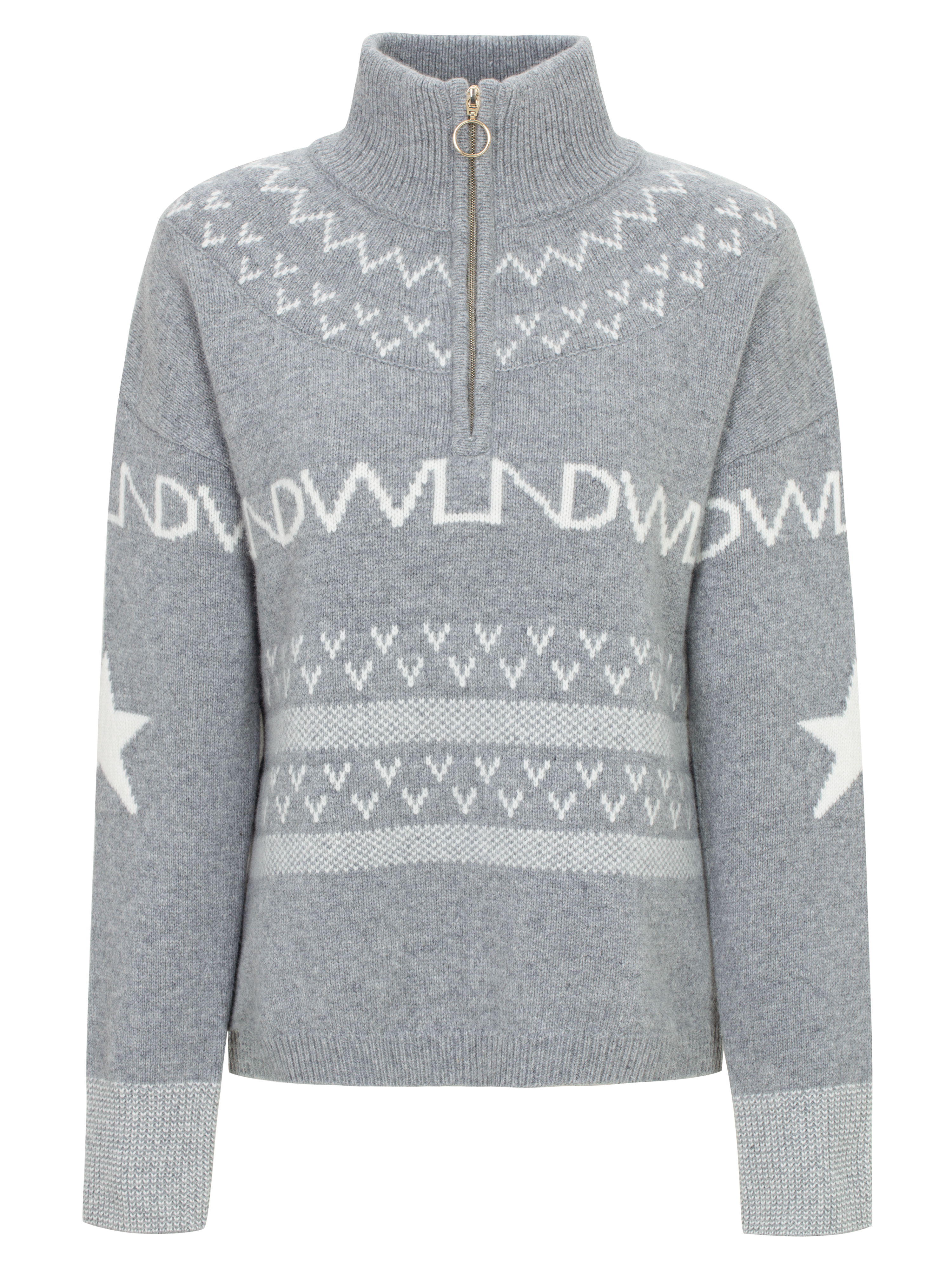 Veslepiggen Strikkegenser Light Grey Melange