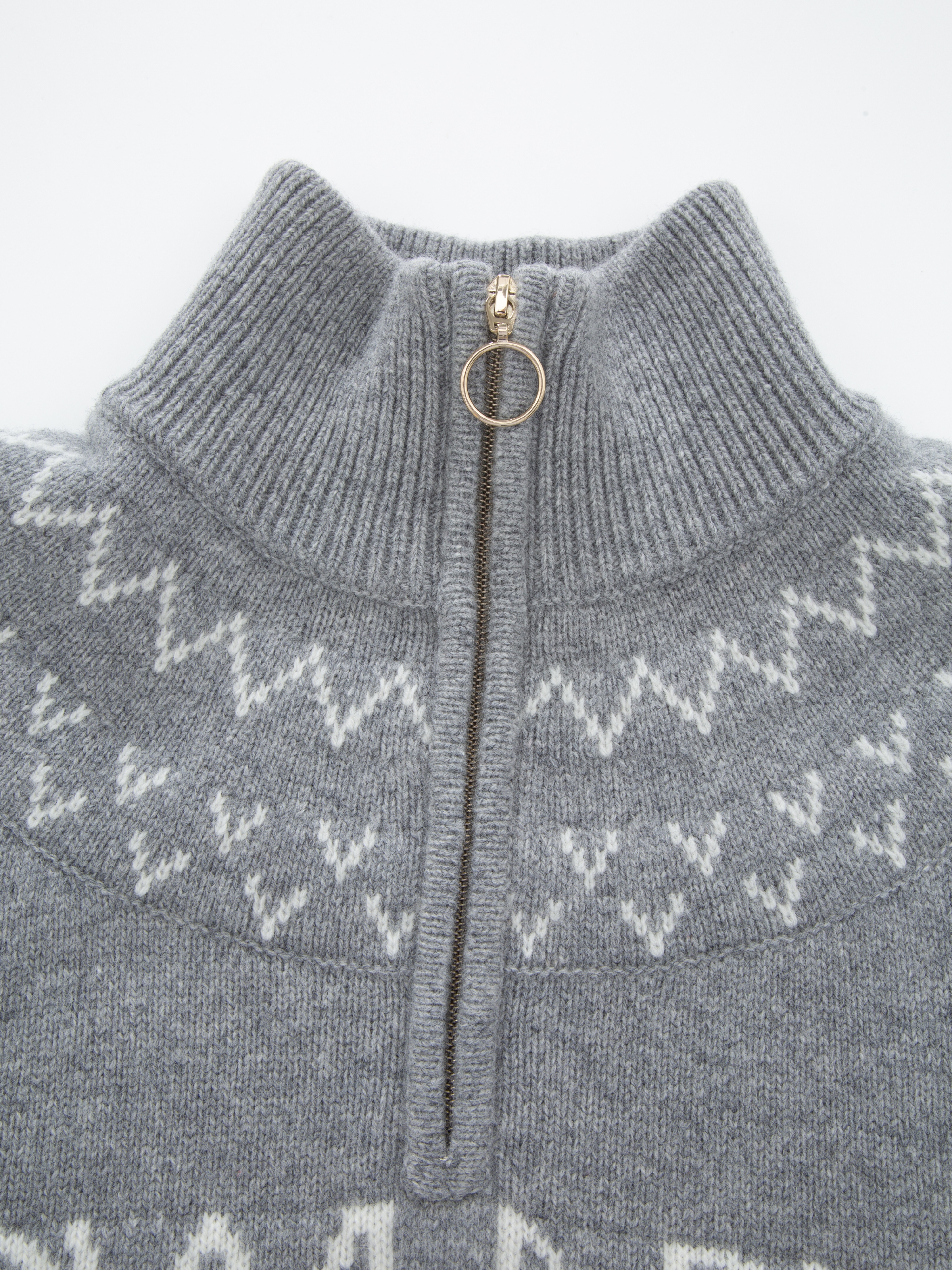 Veslepiggen Strikkegenser Light Grey Melange