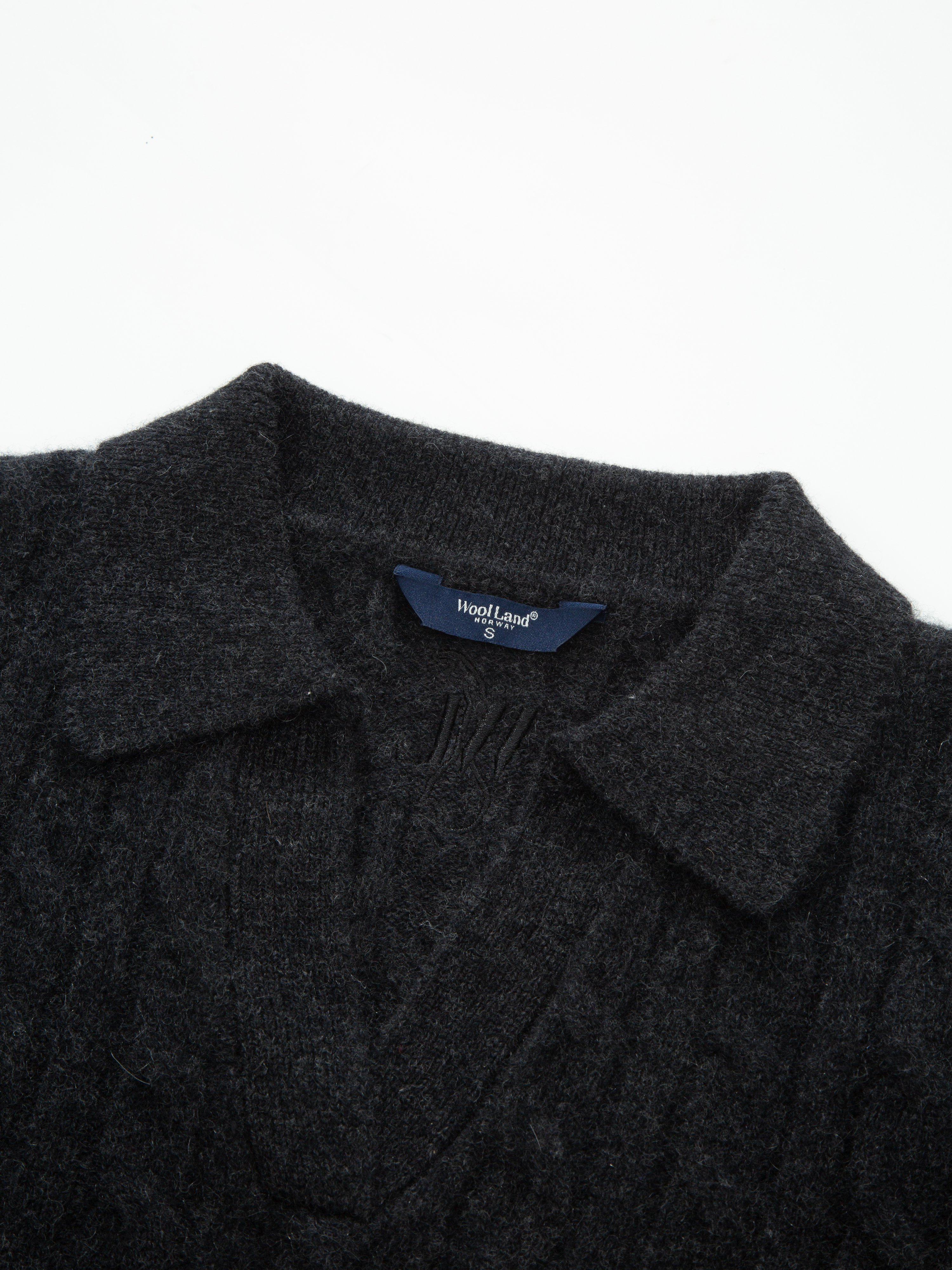 Vestli Kabelstrikket genser  Charcoal Grey