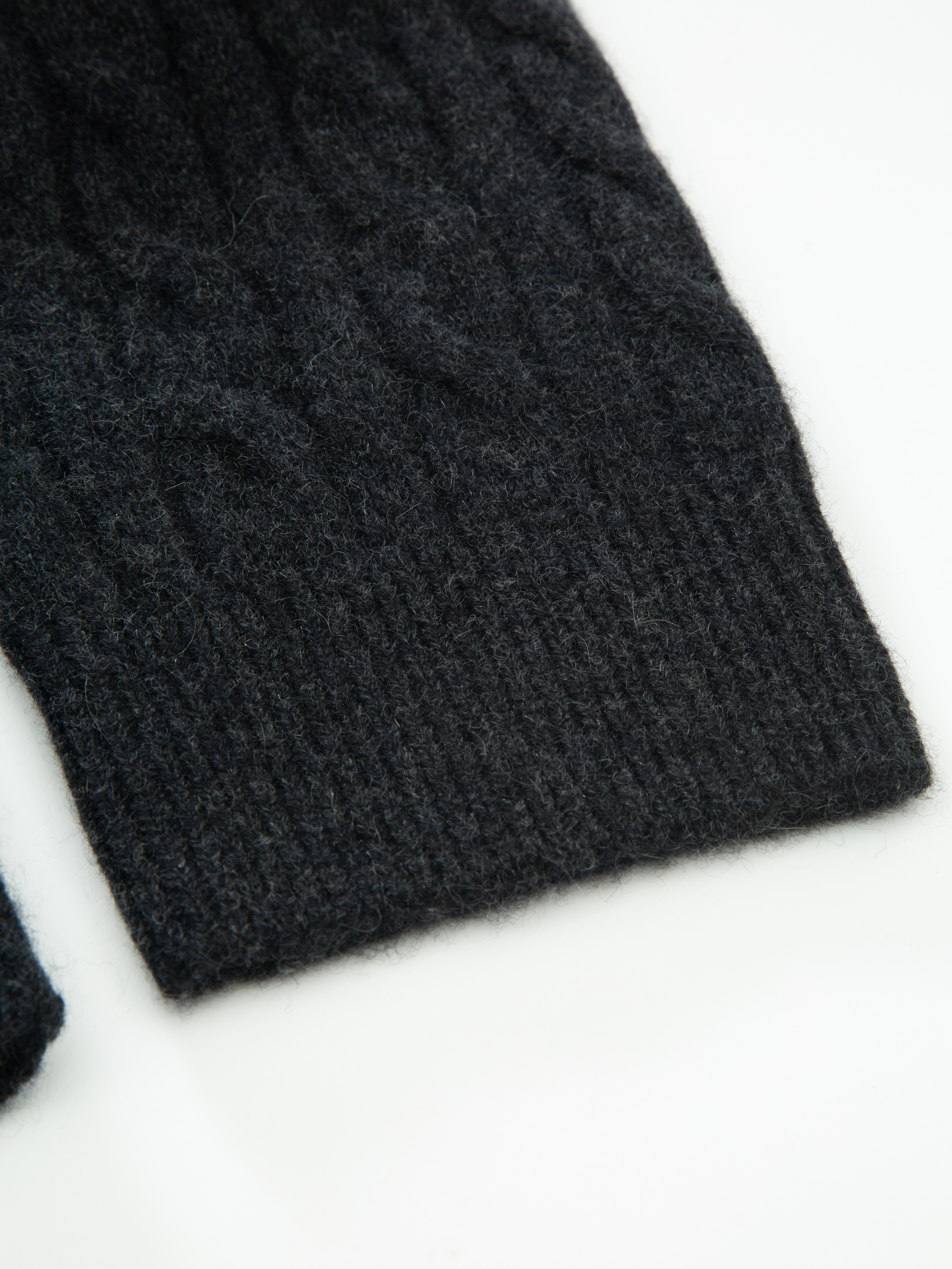 Vestli Kabelstrikket genser  Charcoal Grey