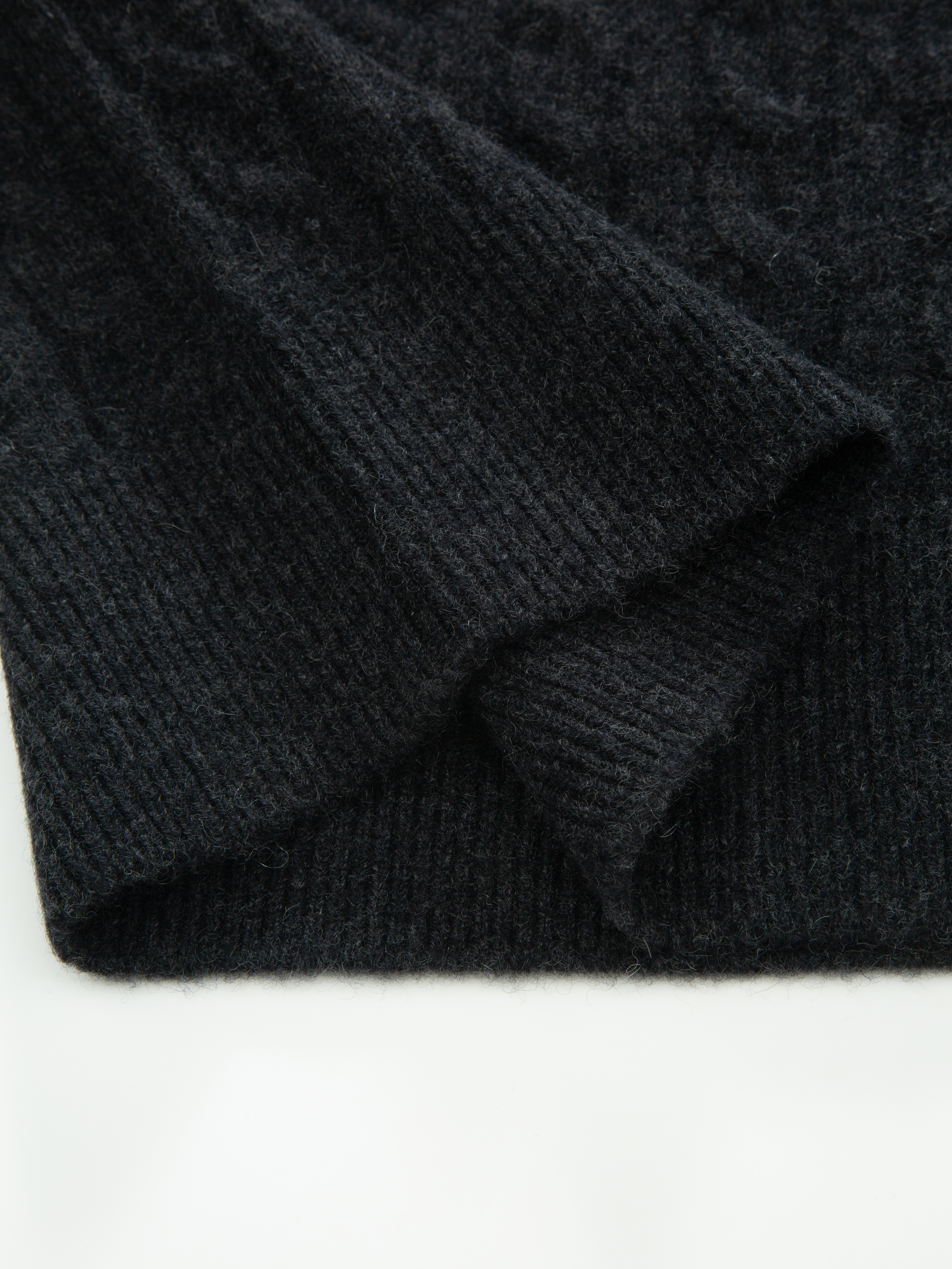 Vestli Kabelstrikket genser  Charcoal Grey