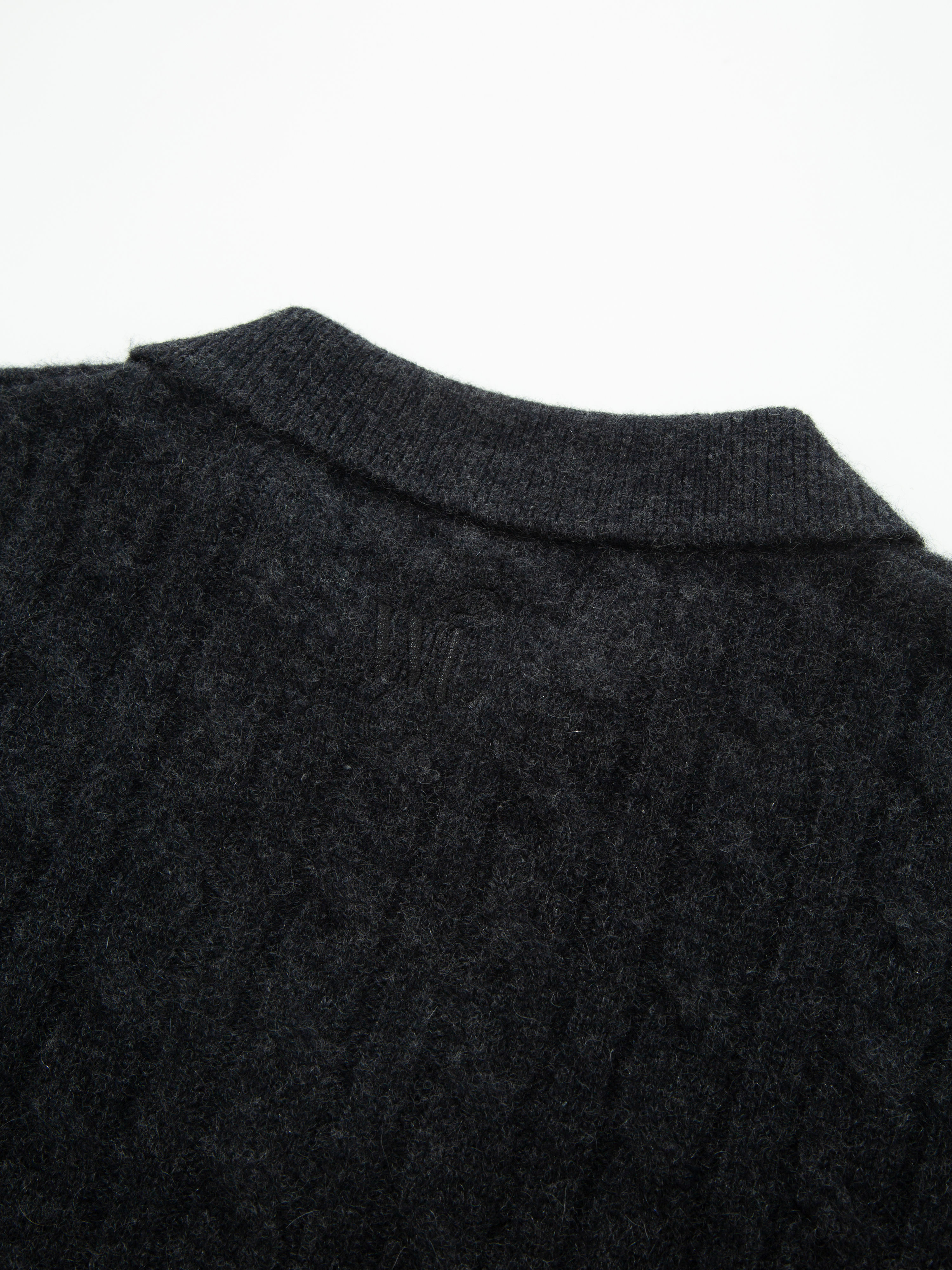 Vestli Kabelstrikket genser  Charcoal Grey