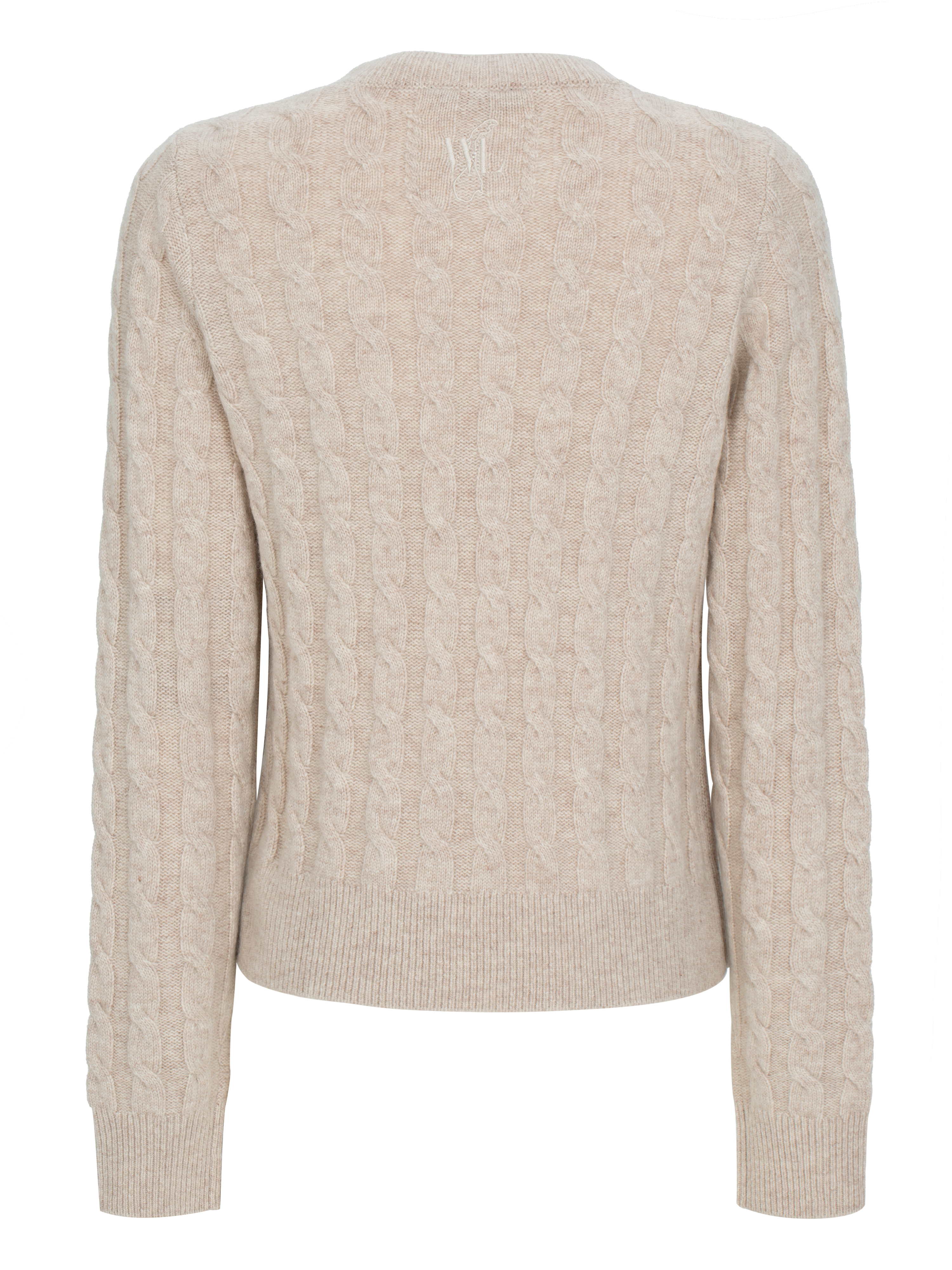 Vesttoppen Kabelstrikket genser Sand Melange