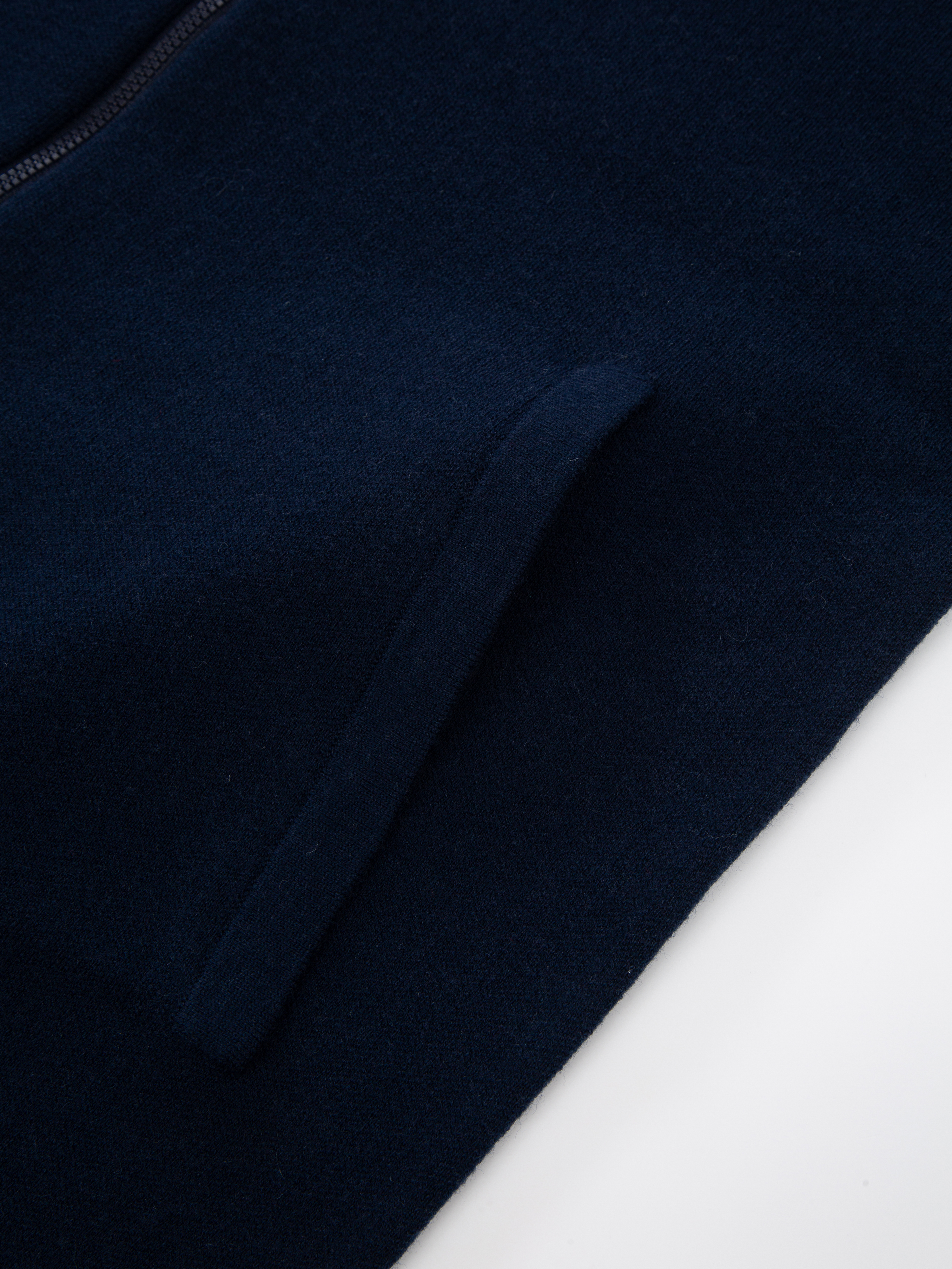 Hemsedal Strikket Jakke Blue Ink / Snow White