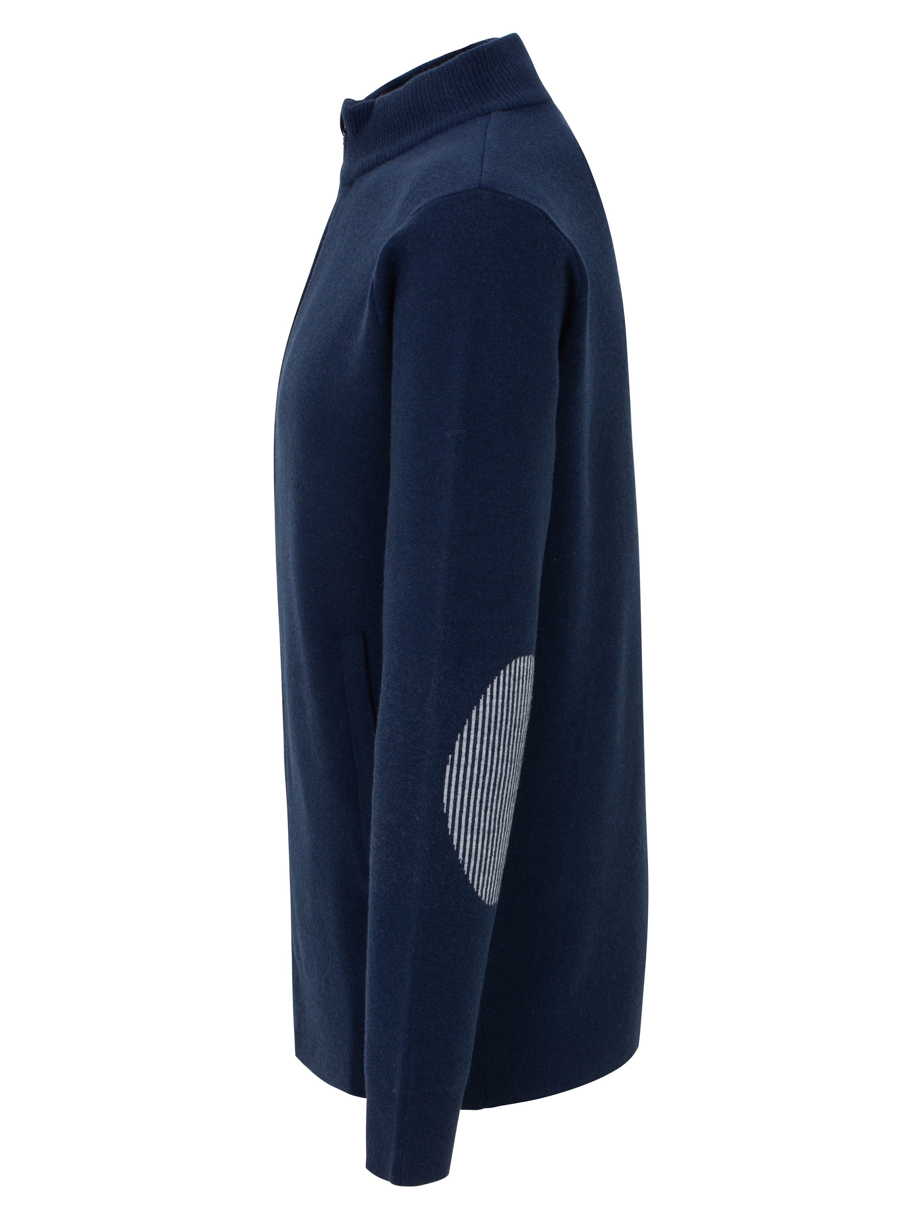 Hemsedal Strikket Jakke Blue Ink / Snow White