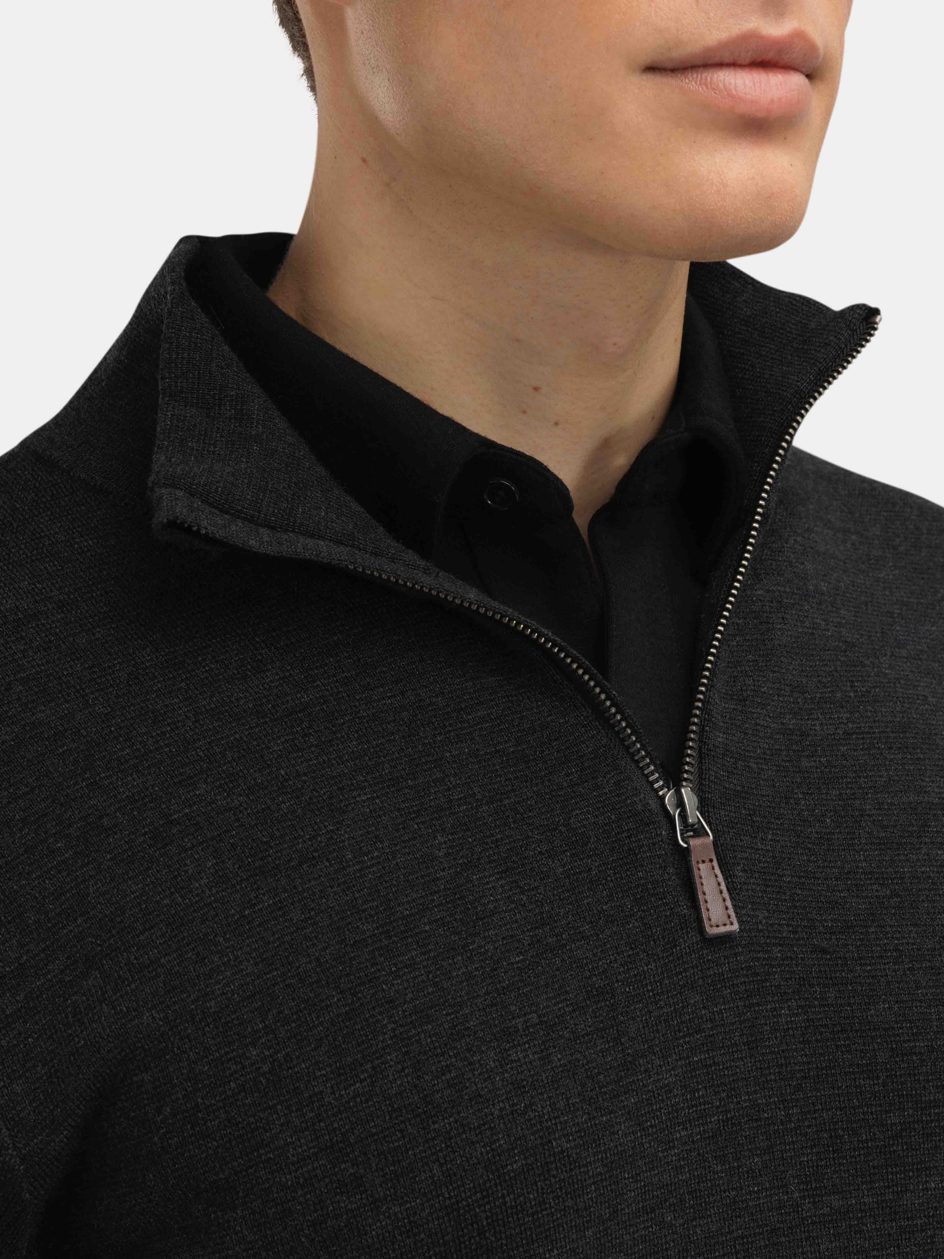 Himmeltinden Strikkegenser  Charcoal Grey