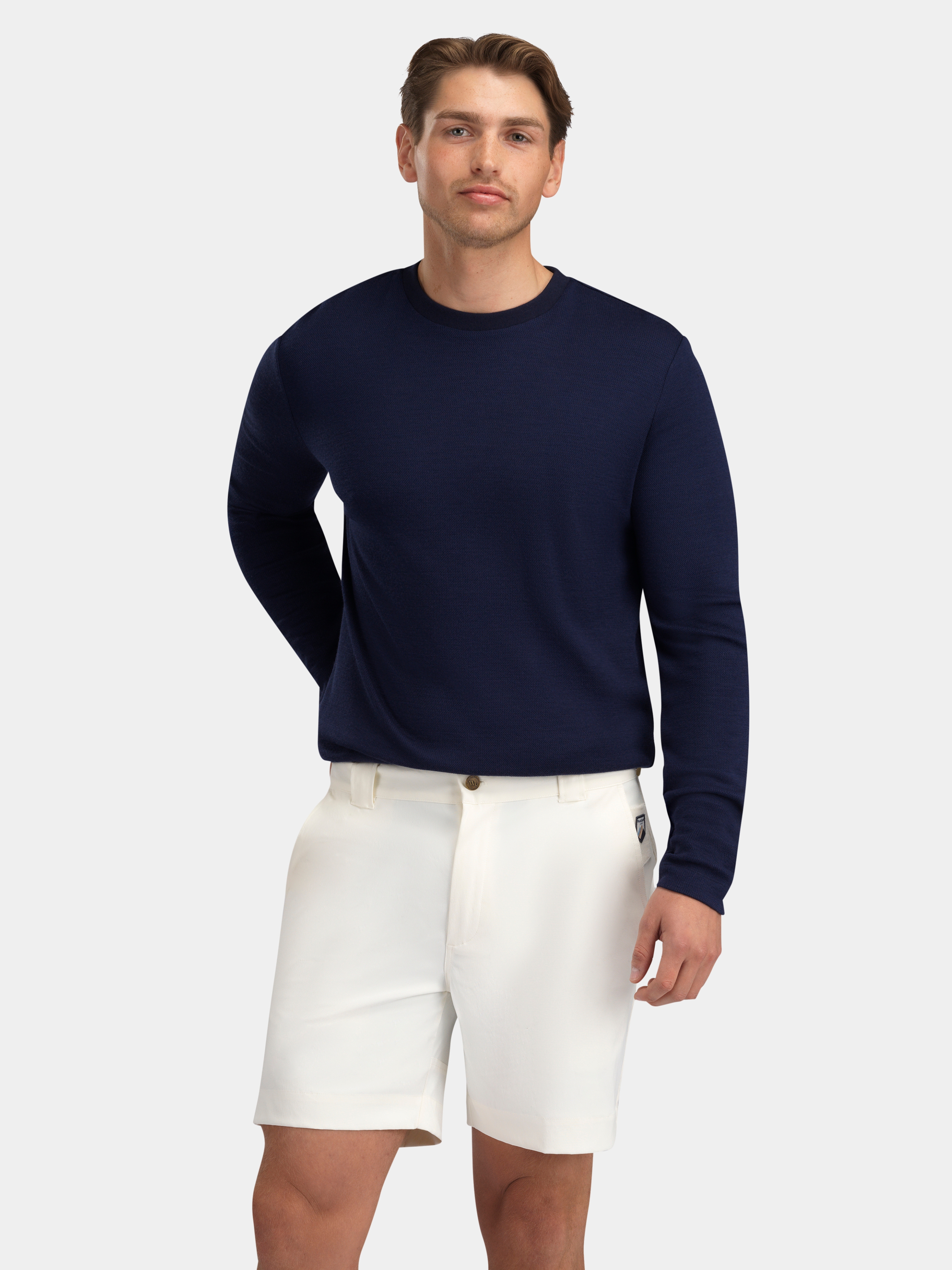 Lågen Merino Ulltrøye Blue Ink