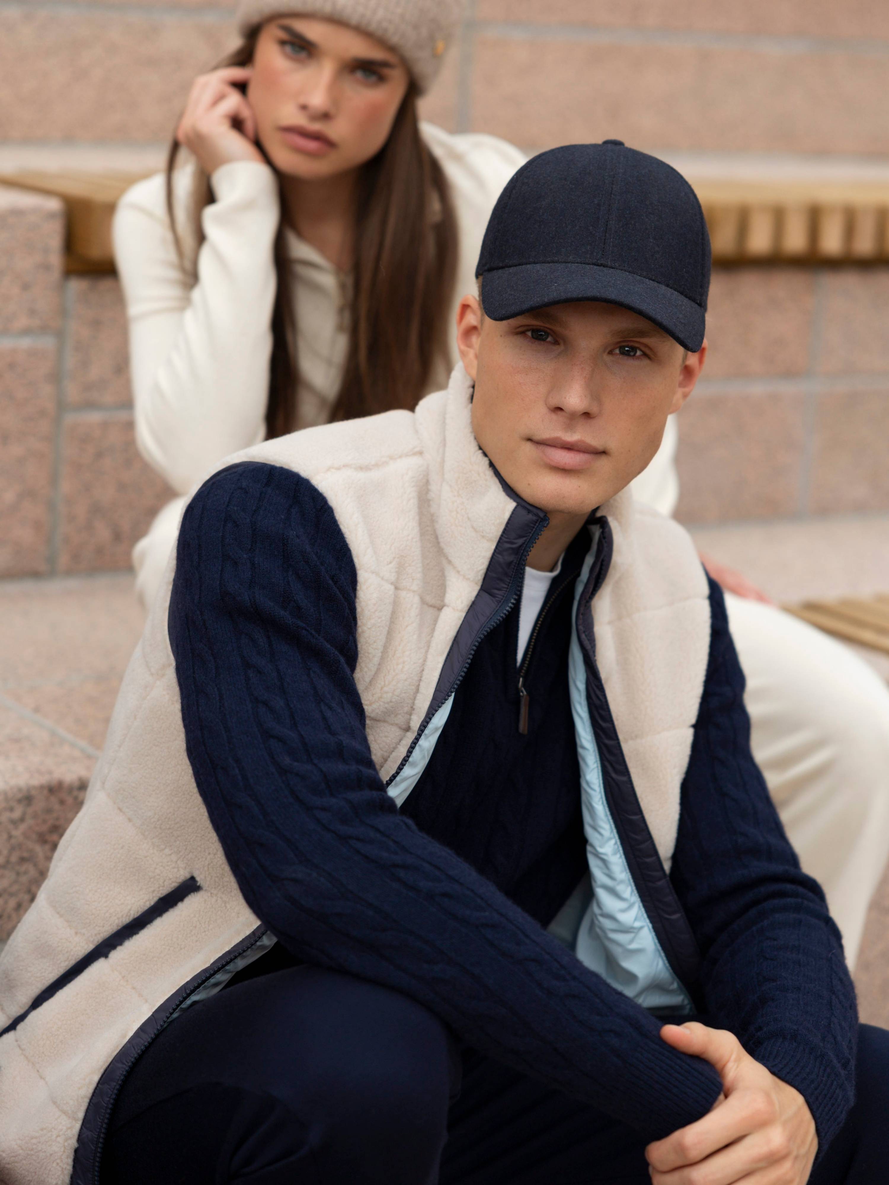 Nusfjord Fleece Vest Beige