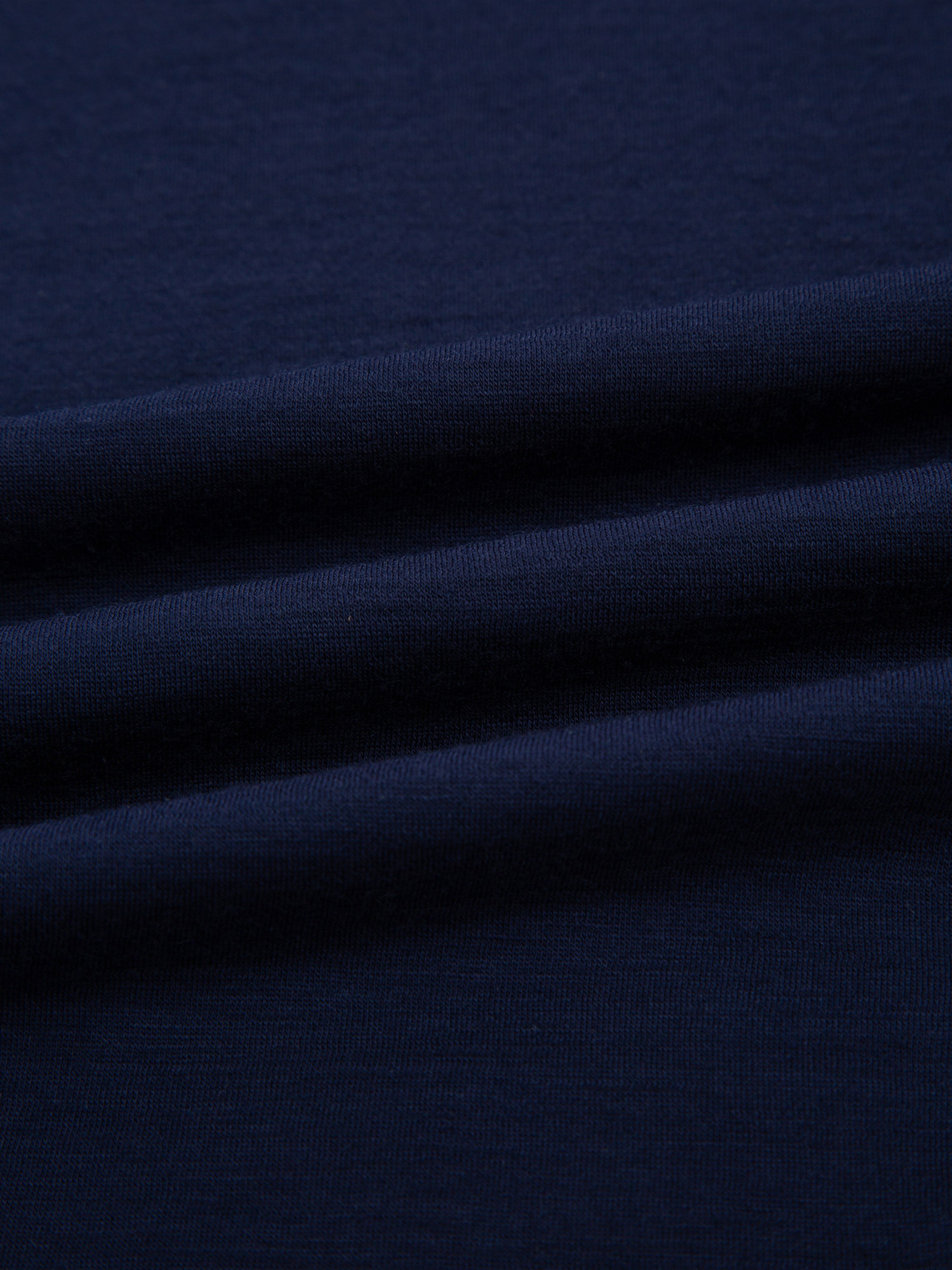 Rauland Half-zip Ulltrøye Blue Ink / Snow White