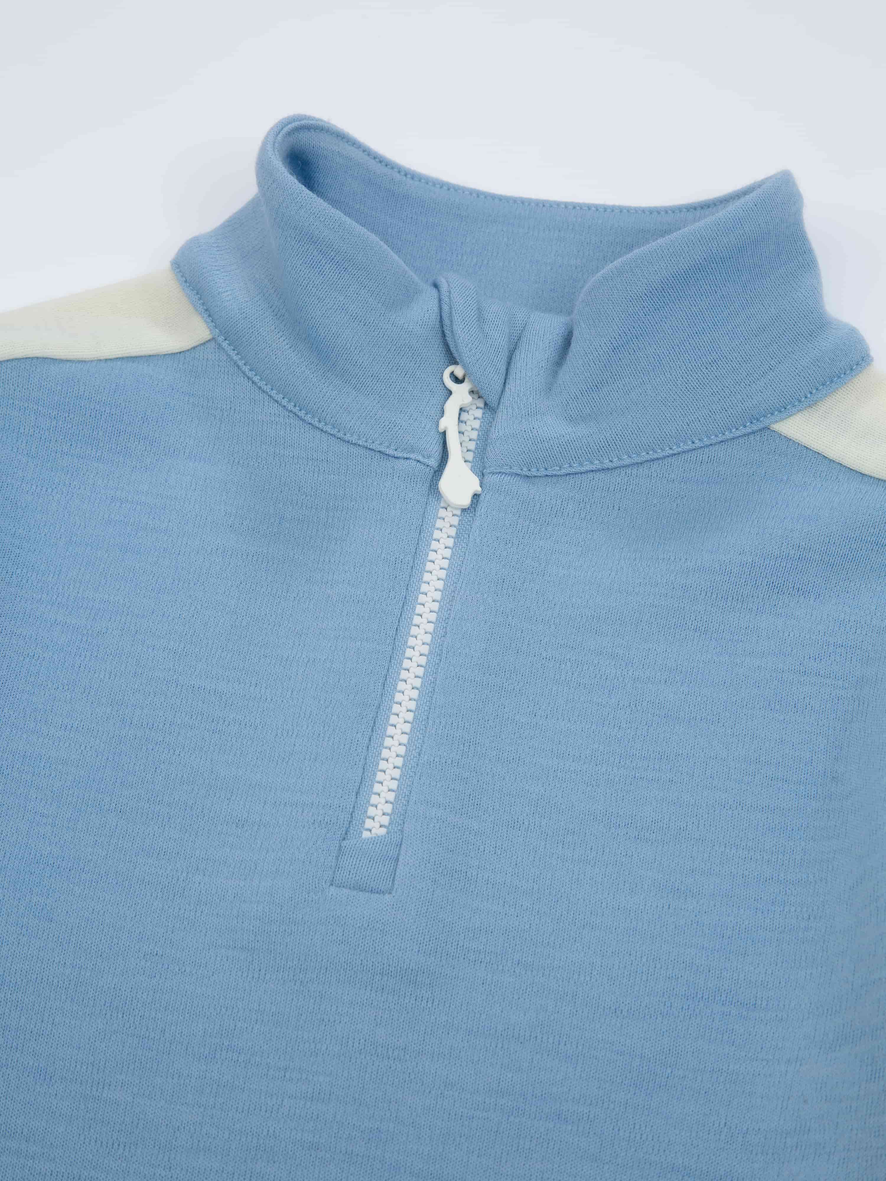 Ål Merino Half-Zip Ulltrøye Light Sky
