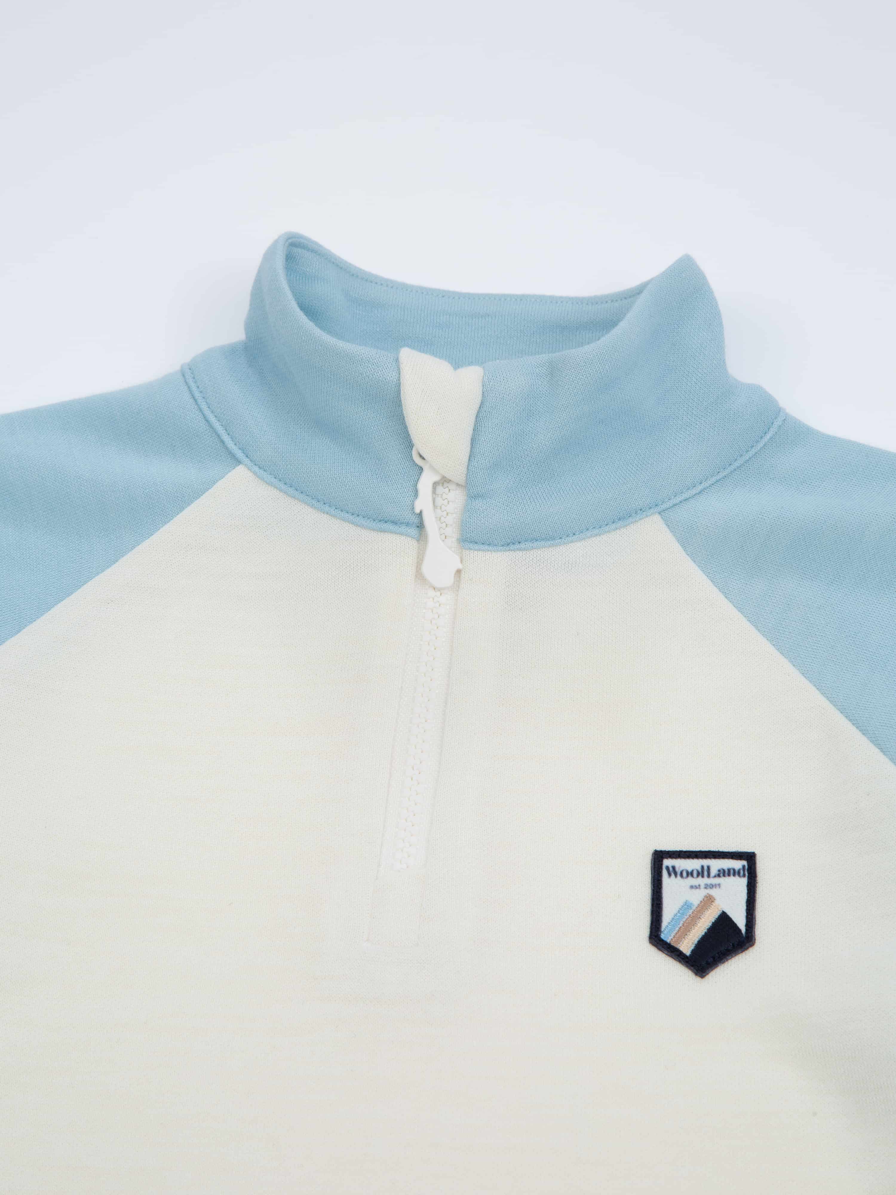 Unstad Half-Zip Ulltrøye Light Sky