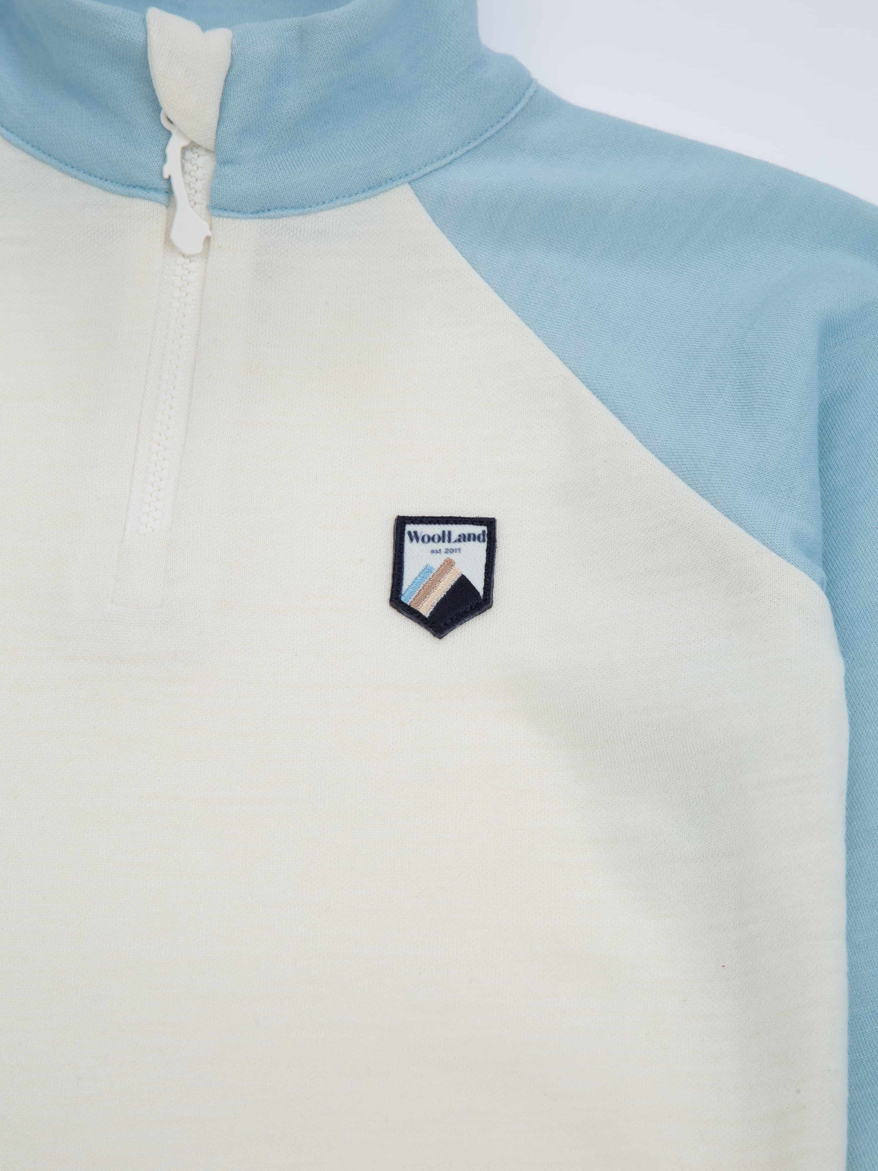 Unstad Half-Zip Ulltrøye Light Sky