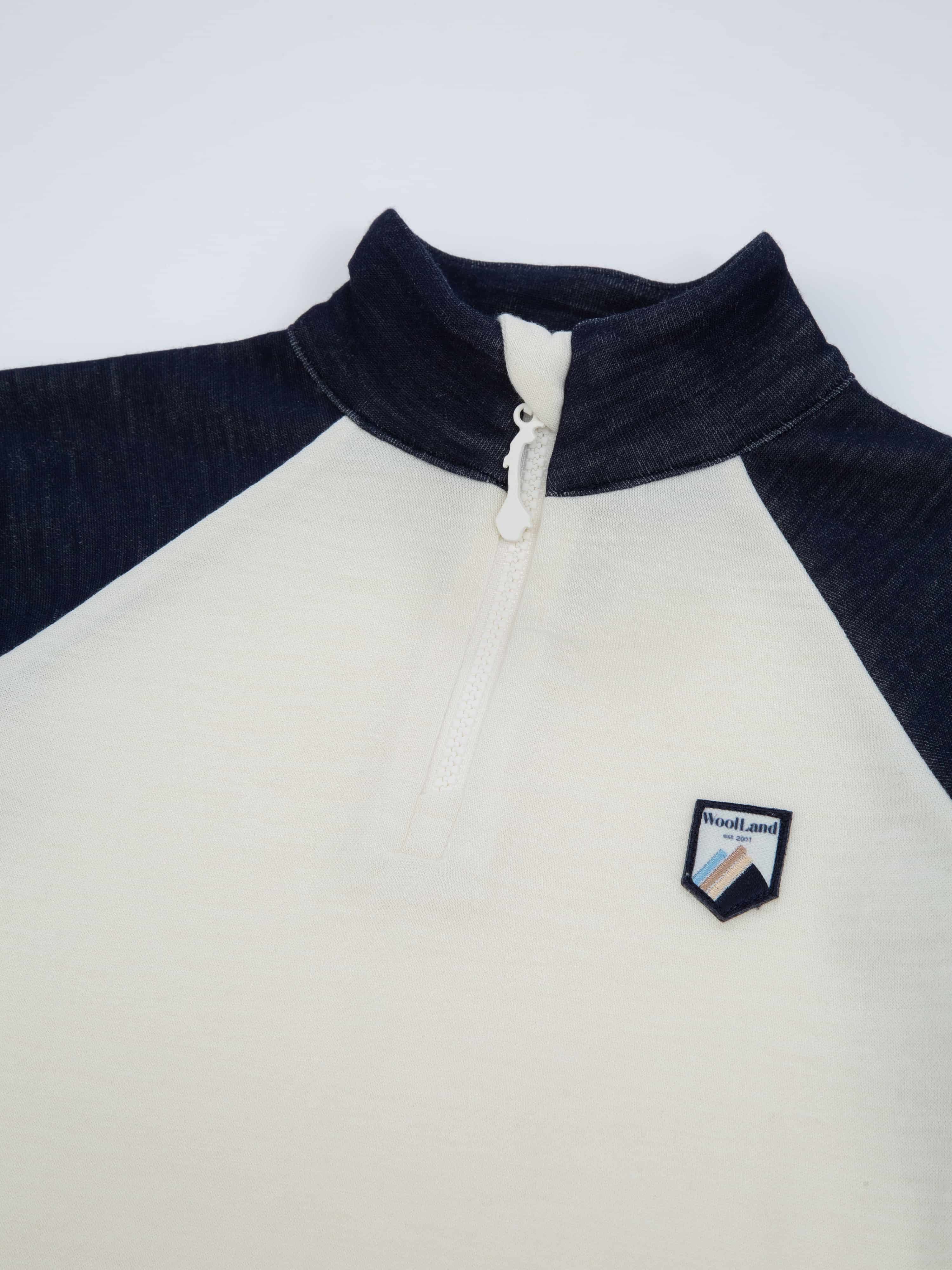 Unstad Half-Zip Ulltrøye Blue Ink