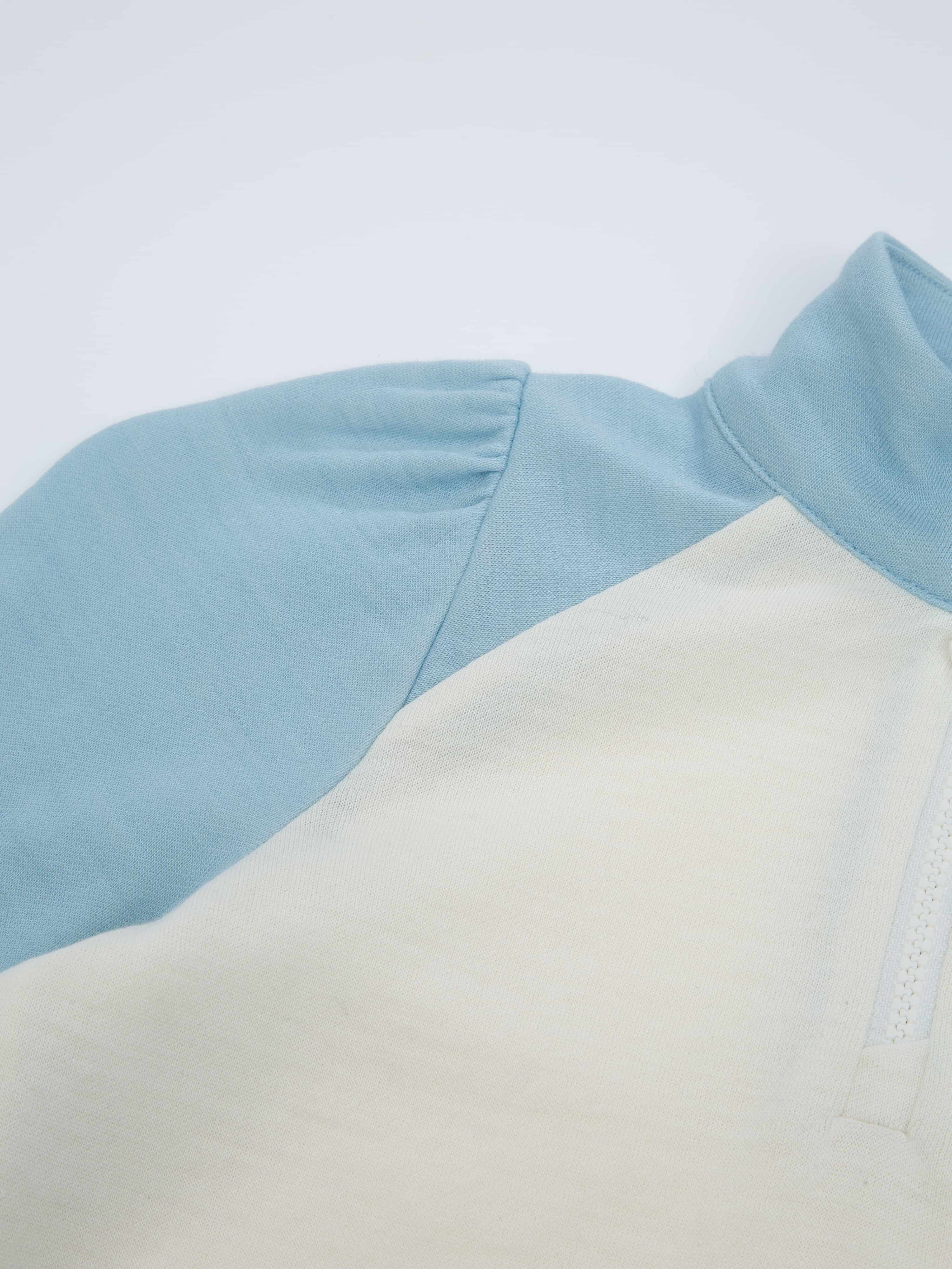 Unstad Half-Zip Ulltrøye Light Sky