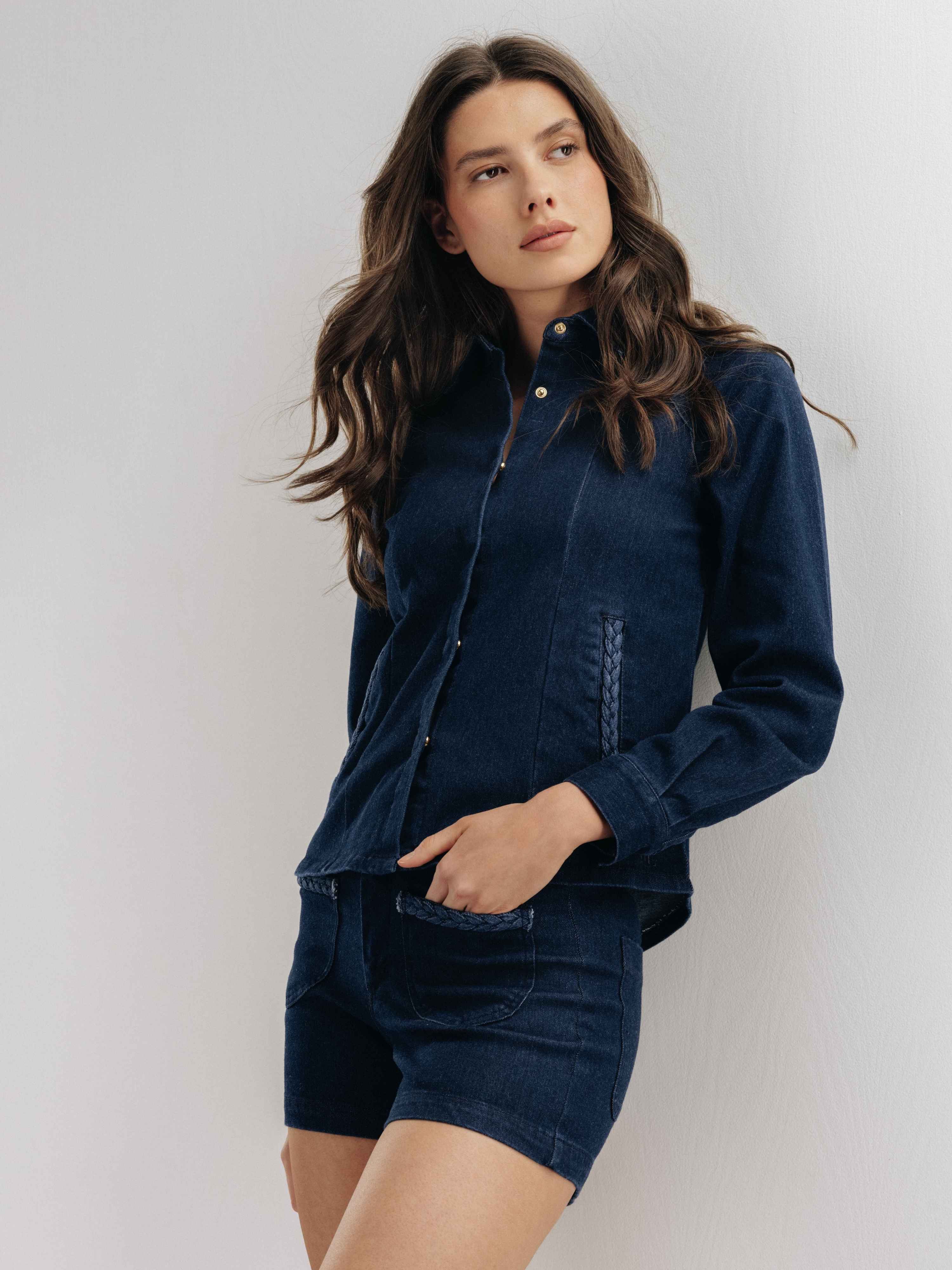 Engelsviken Denim Skjorte Dark Blue