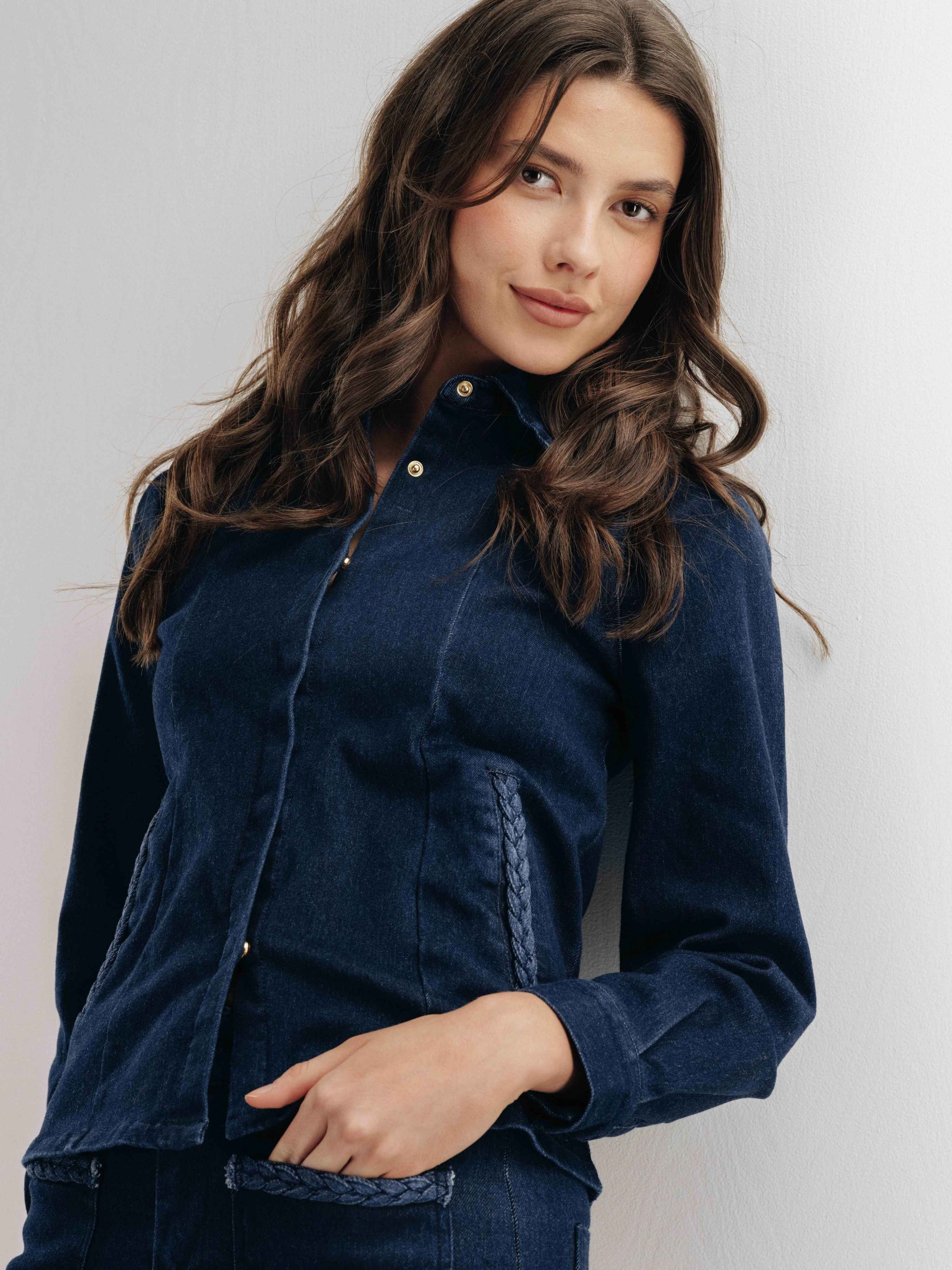 Engelsviken Denim Skjorte Dark Blue