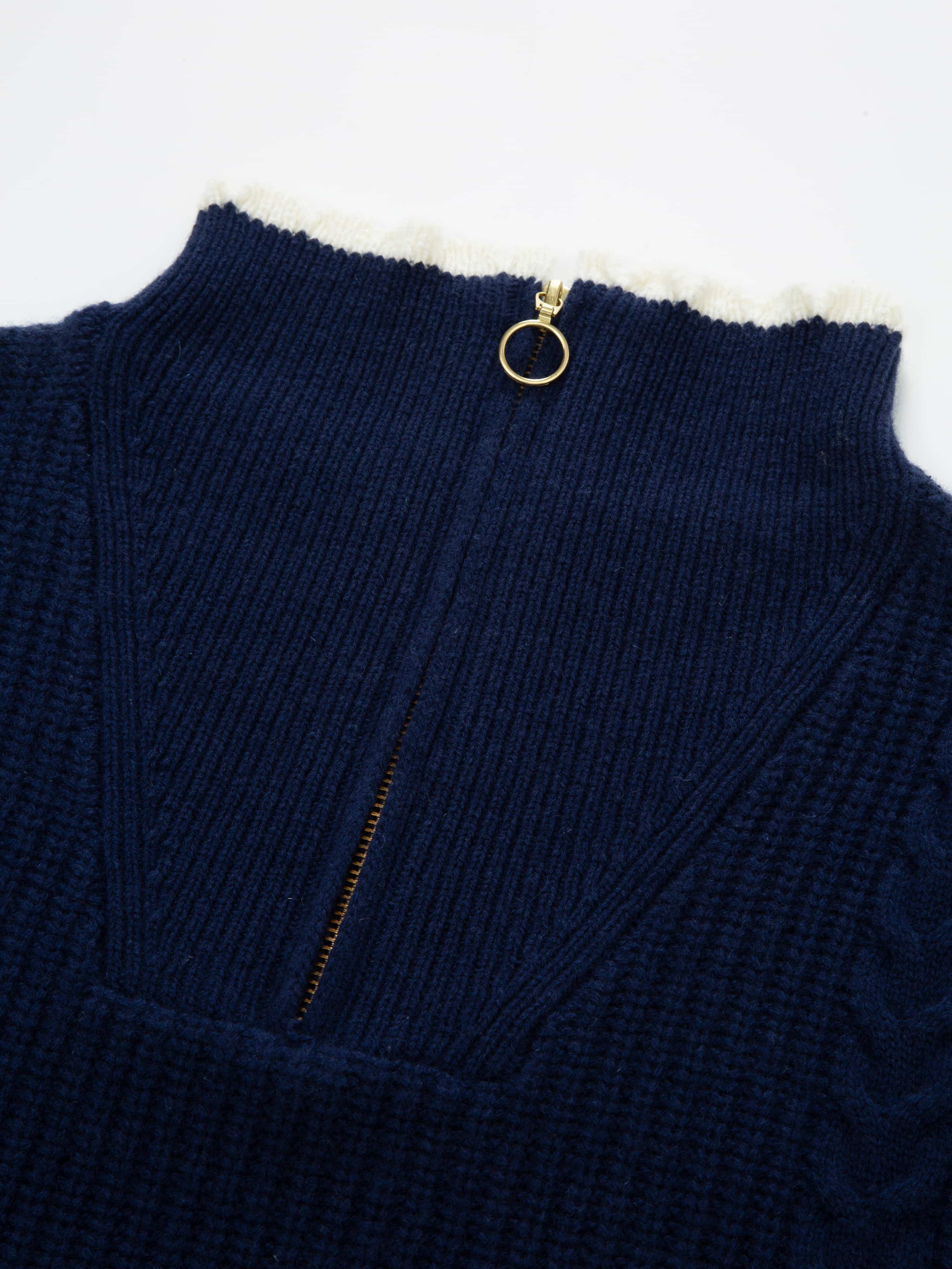 Fonna Strikket Genser Blue Ink