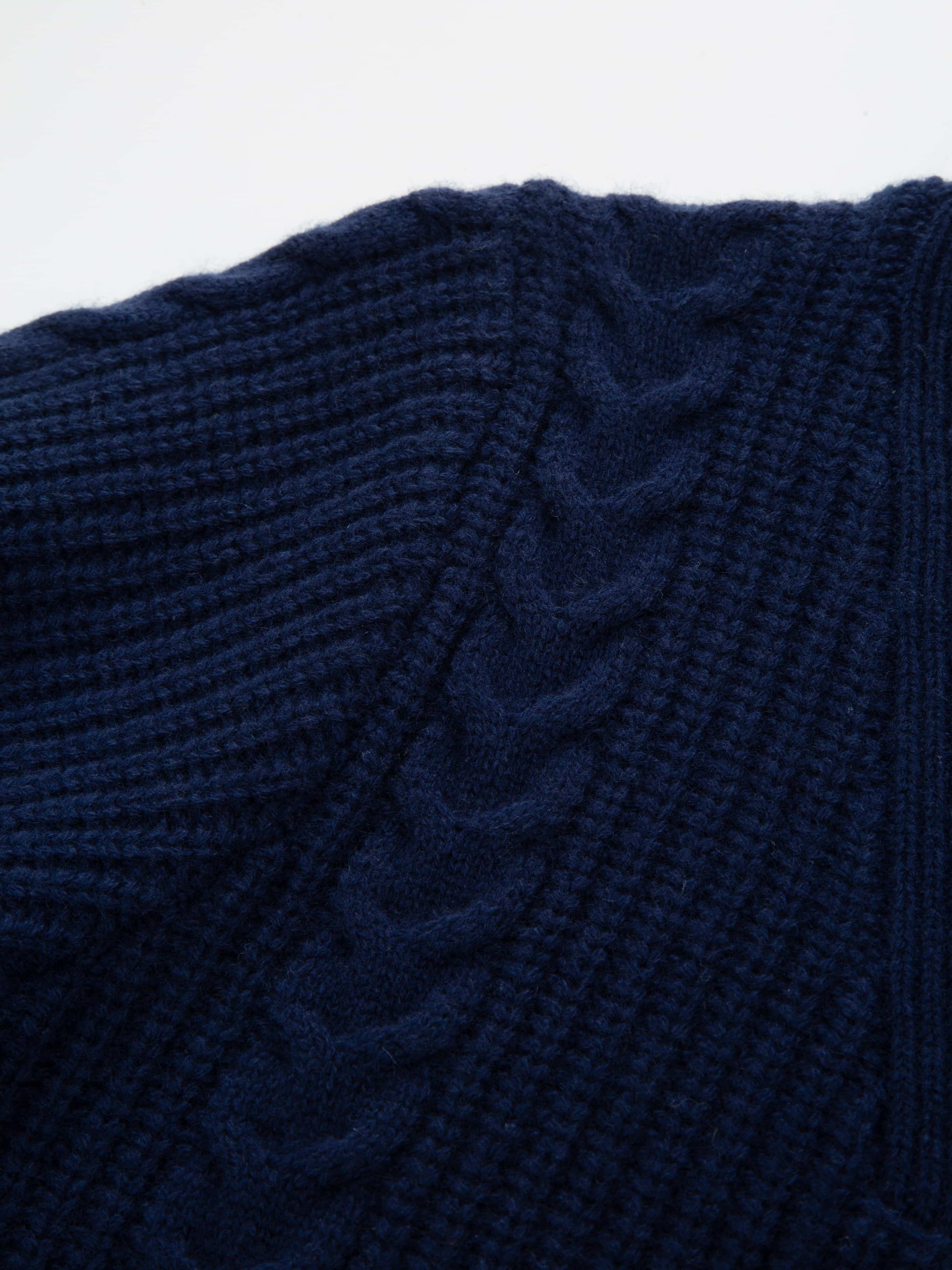 Fonna Strikket Genser Blue Ink