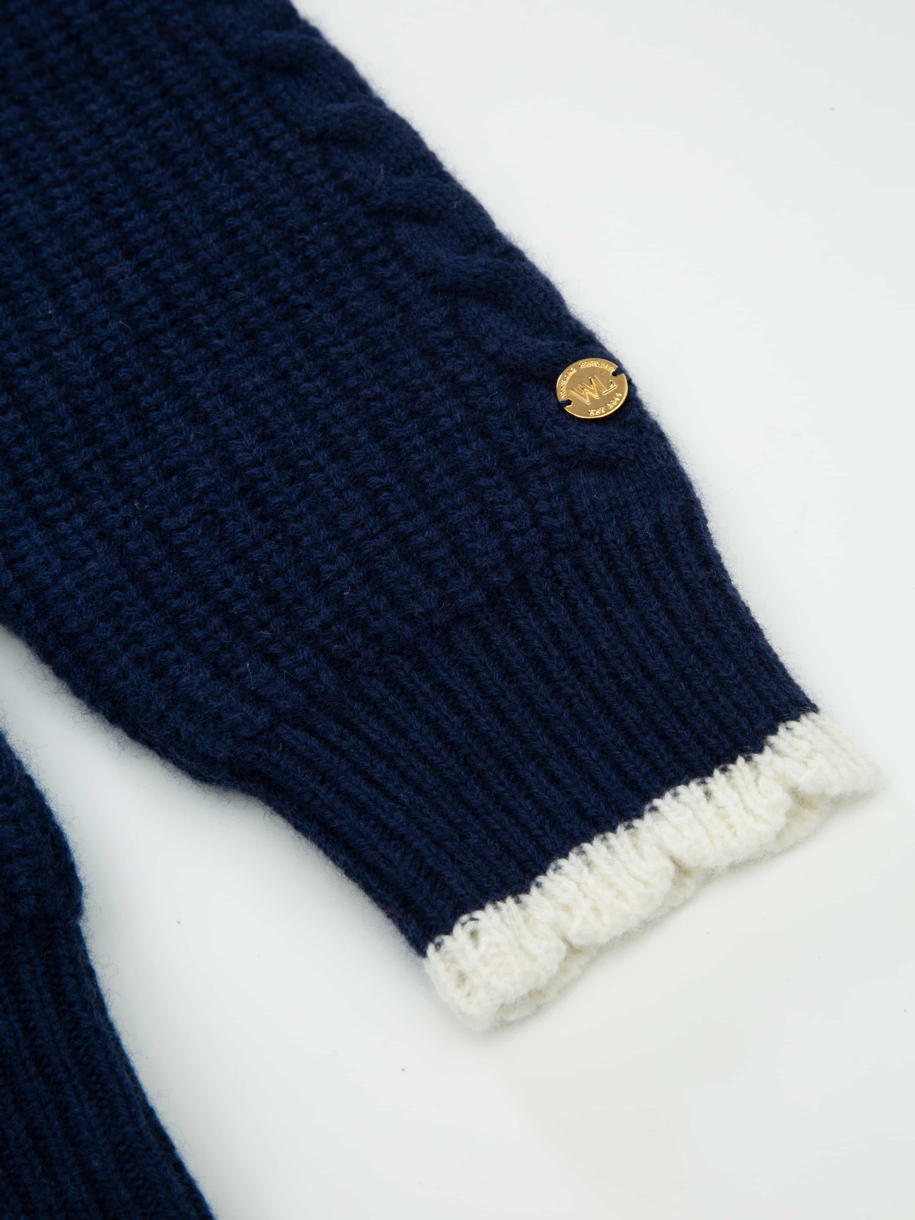 Fonna Strikket Genser Blue Ink